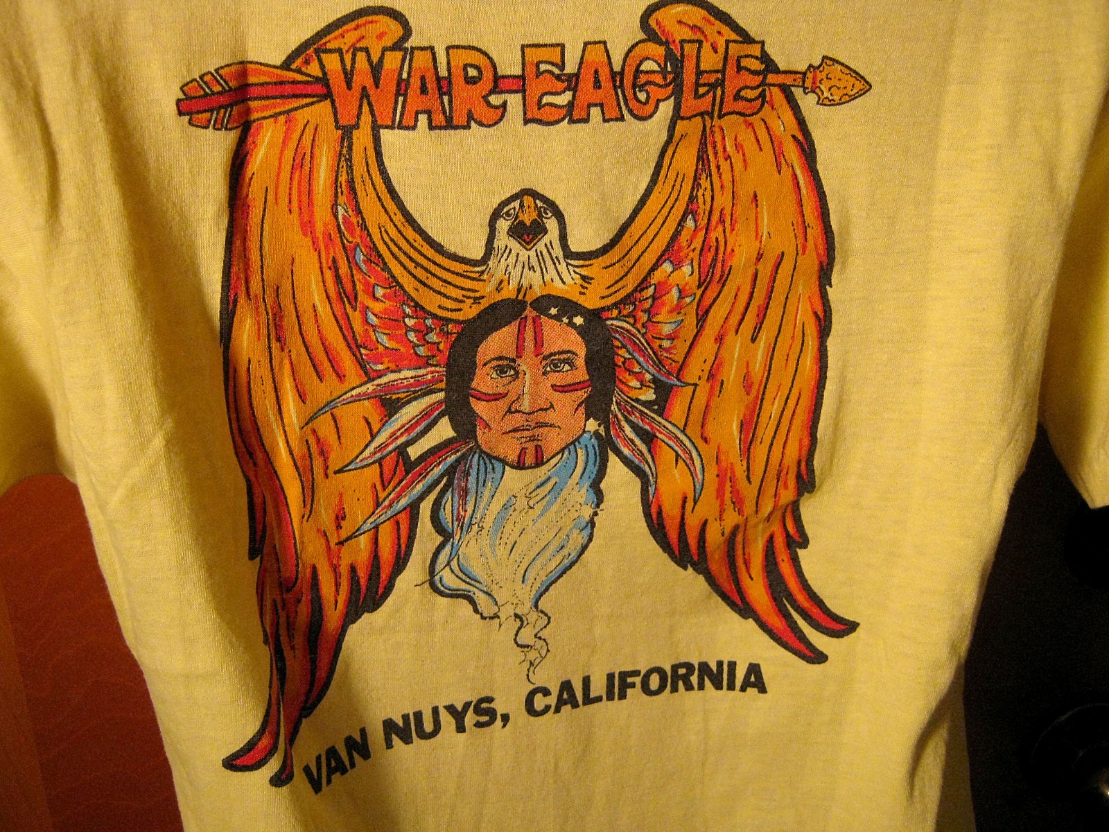 Vintage Hanes 1970&rsquo;s War Eagle Van Nuys Unisex T-Shirt Dale Pulde Mike Hamby Med
