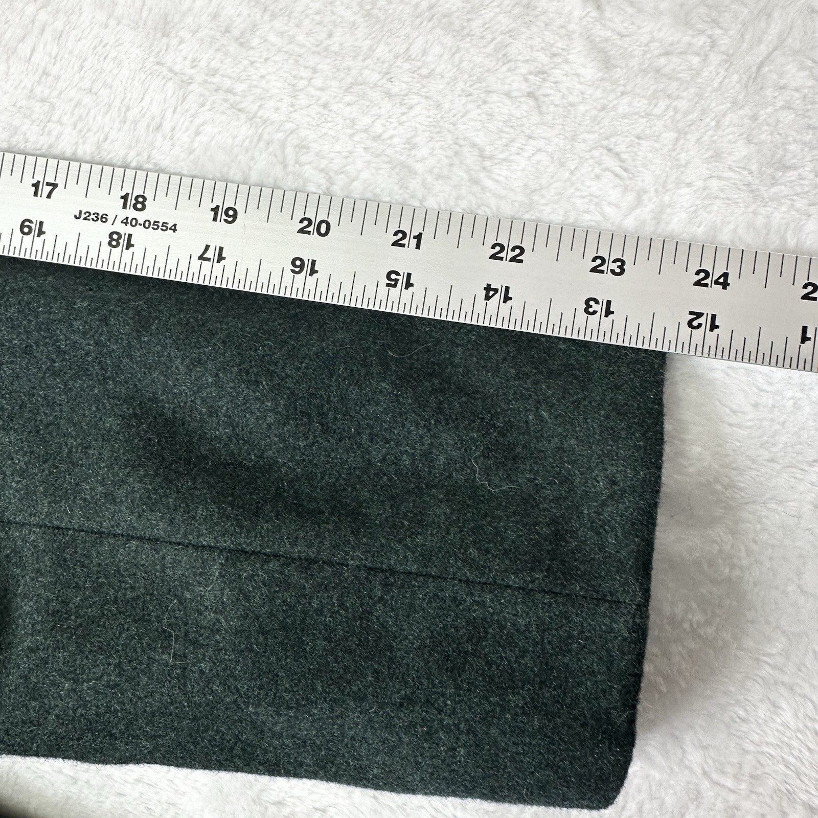 Vintage Wool Jacket Womens Small Hunter Green Handmade Japan 40s 50s Jan Welch