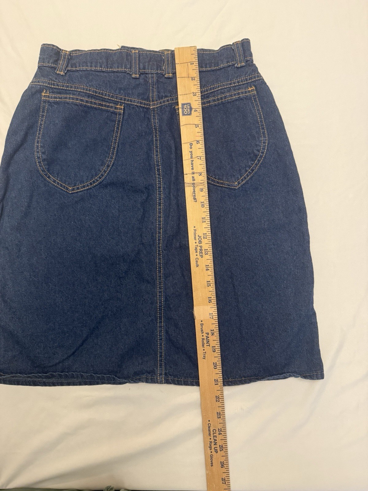 Vintage Hunt Club JC Penney 100% Cotton Denim Skirt Women&rsquo;s Size S/M
