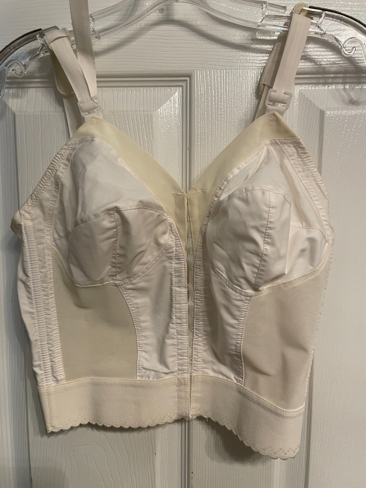 Vtg Sears Longline Bra 36c Style 48675 Cotton/Polyester 1950s/1960s Rockabilly