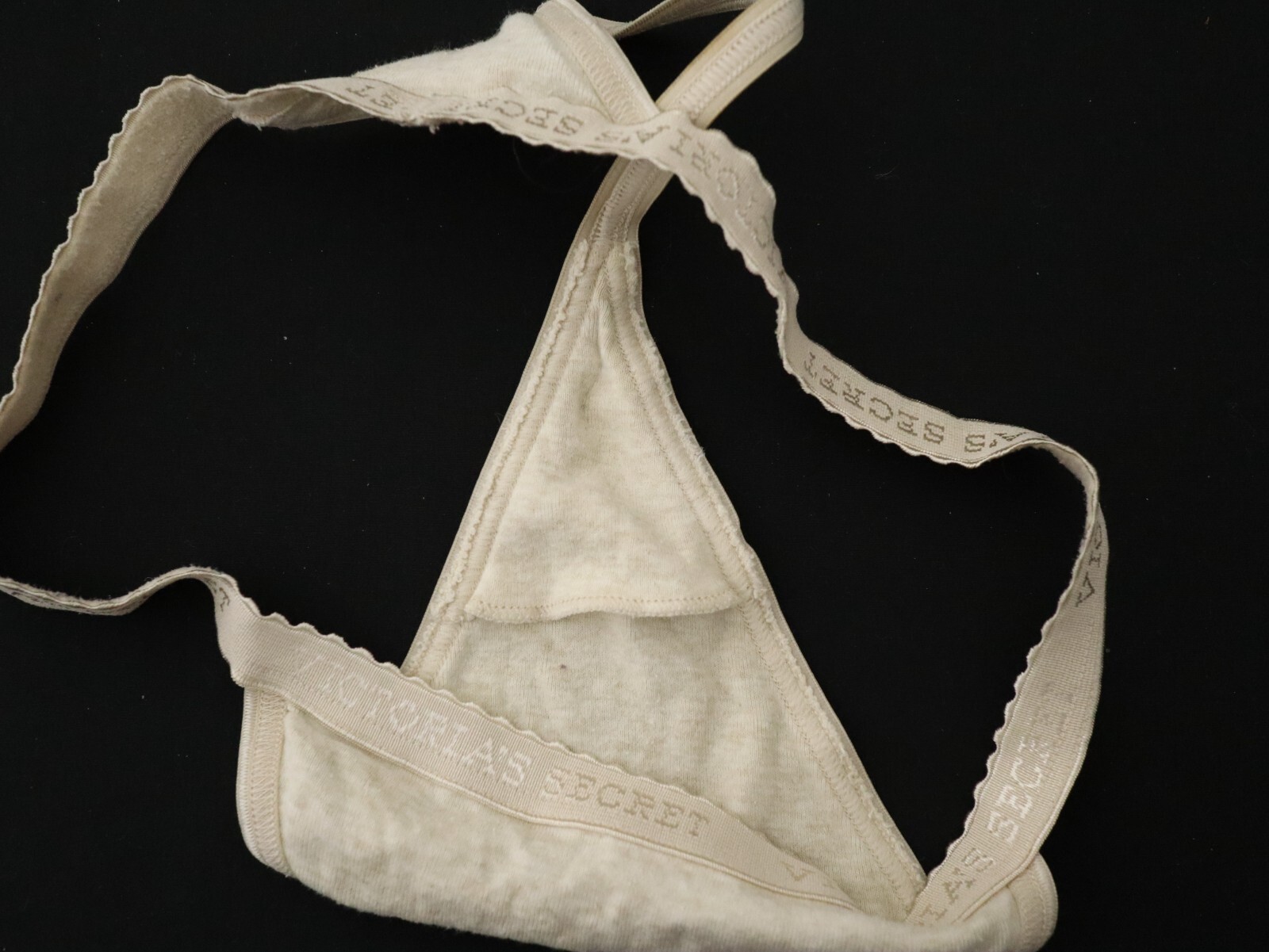 2 Victoria&rsquo;s Secret VTG Y2K Signature Cotton V-String Thong Panties Lot MEDIUM