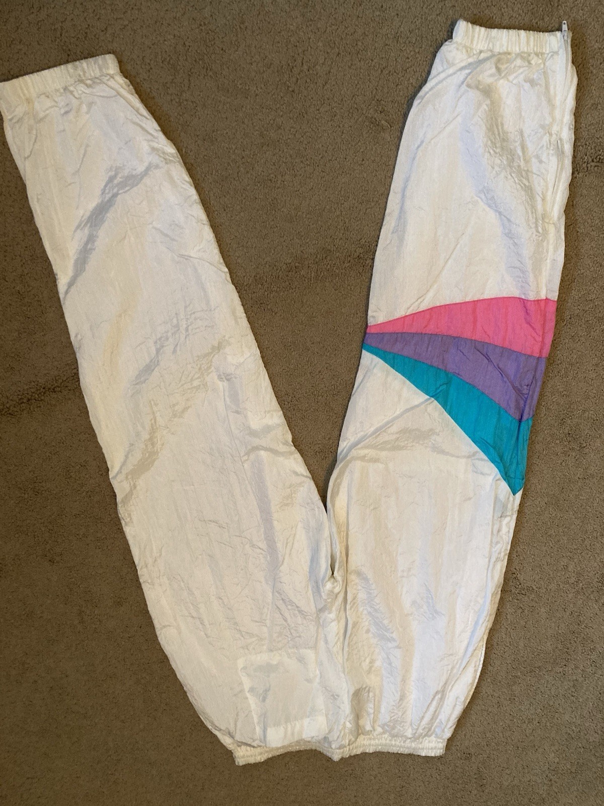 Vintage M 1990’s Windbreaker Suit GF Sport Jacket And Pants W/ Pocket And Tags