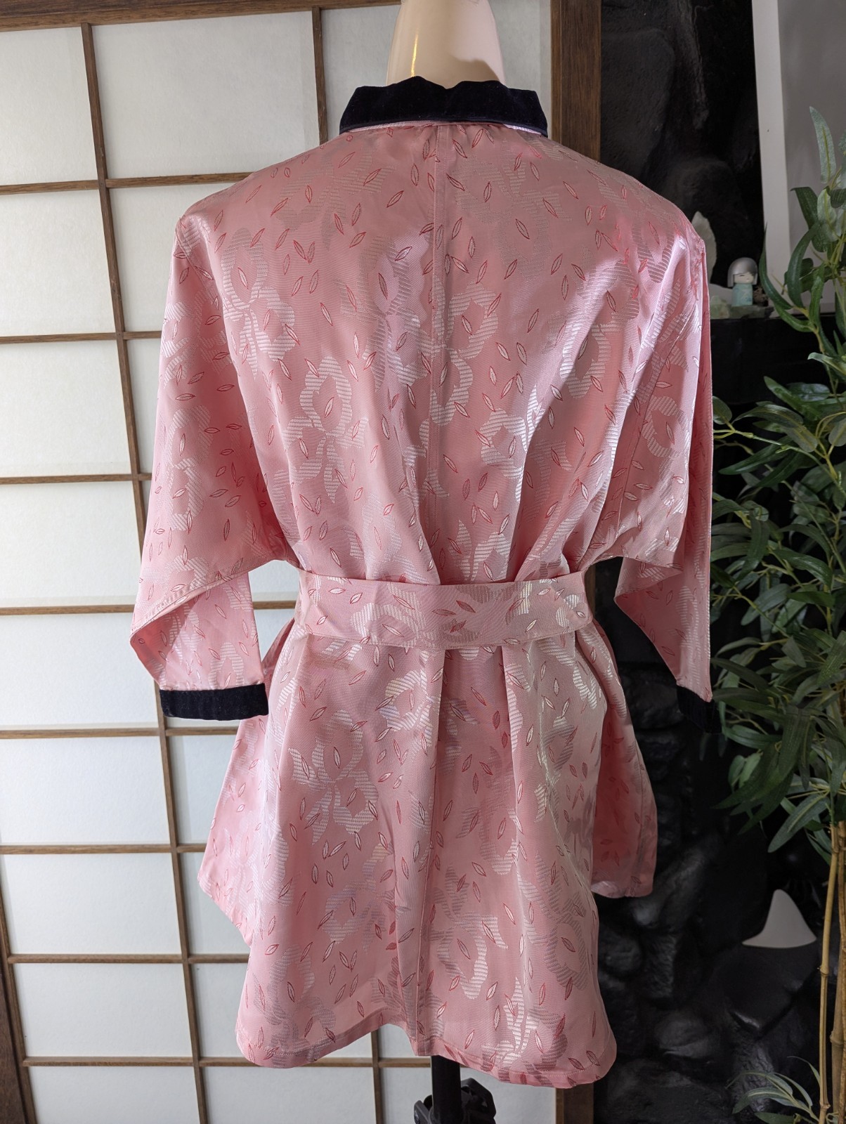 Vtg 1940s Smoking Jacket Robe Coat « Man Tailored » Tommiesby Harry Berger Sz XL