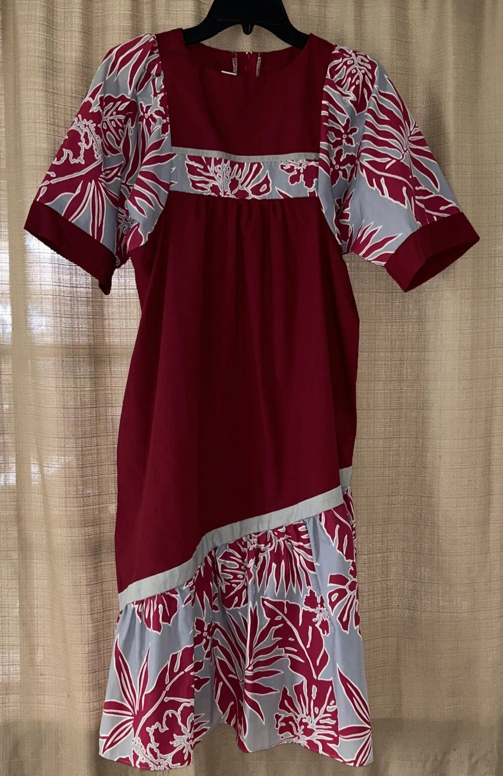 NWT For Sears By Good Times Hawaii Aloha Floral Muumuu Dress Style 409 Small