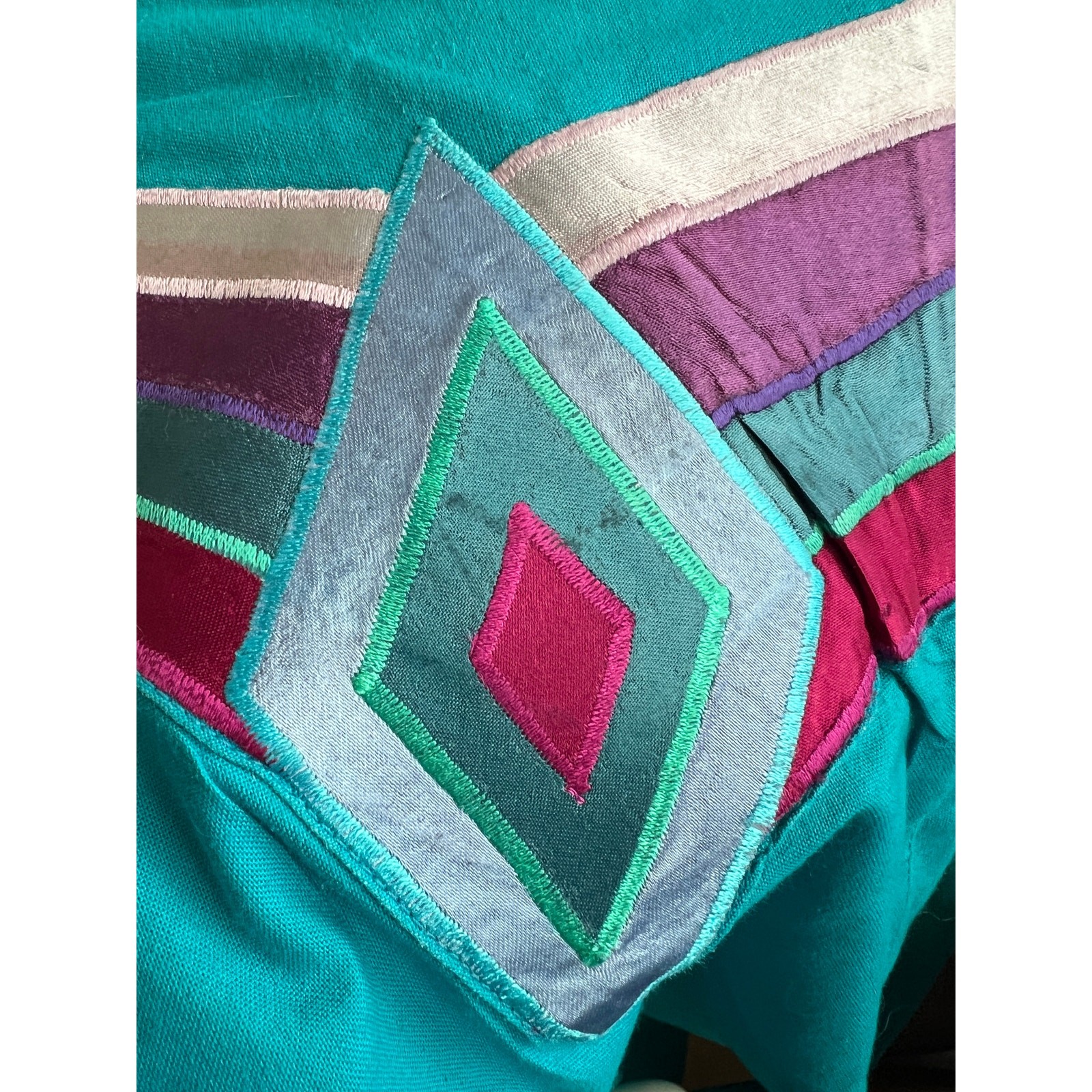 Vintage turquoise Wrangler button down size Small