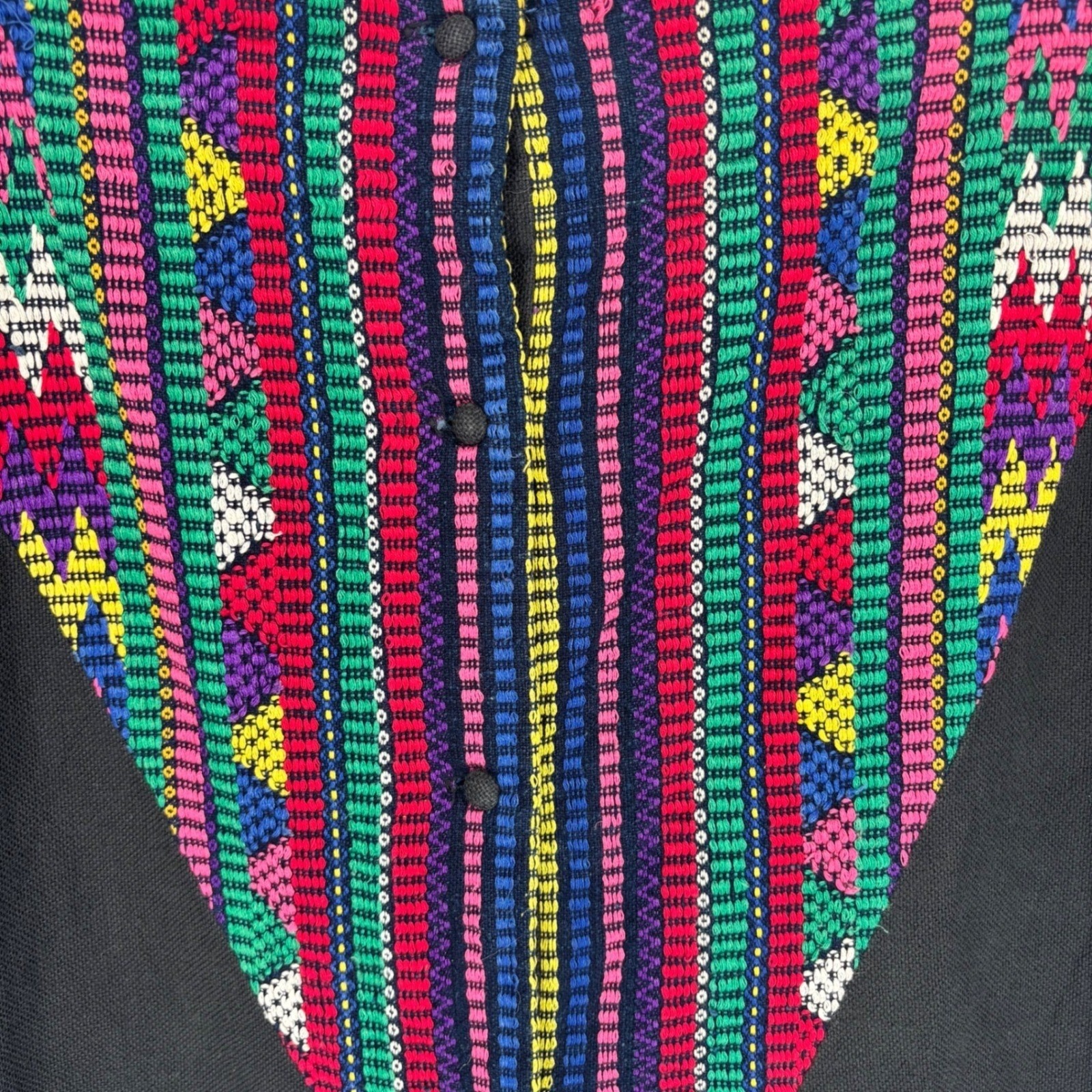Vintage La Pinata Originales Grazia Studios Tucson Hand Woven Southwestern Top