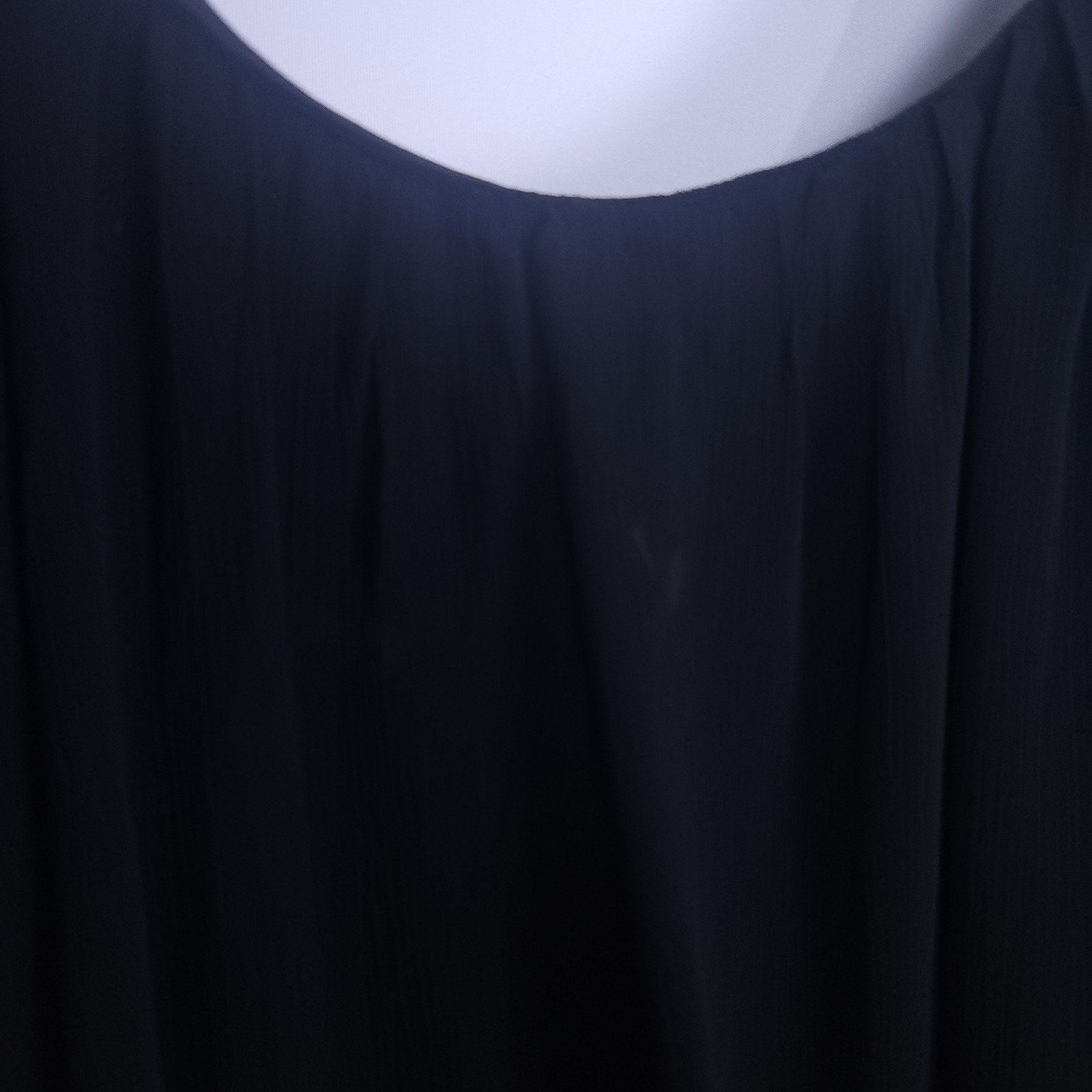Vintage 2010s Black Chiffon Batwing Dress 8 Flowy Layered Cocktail Mini Face Off