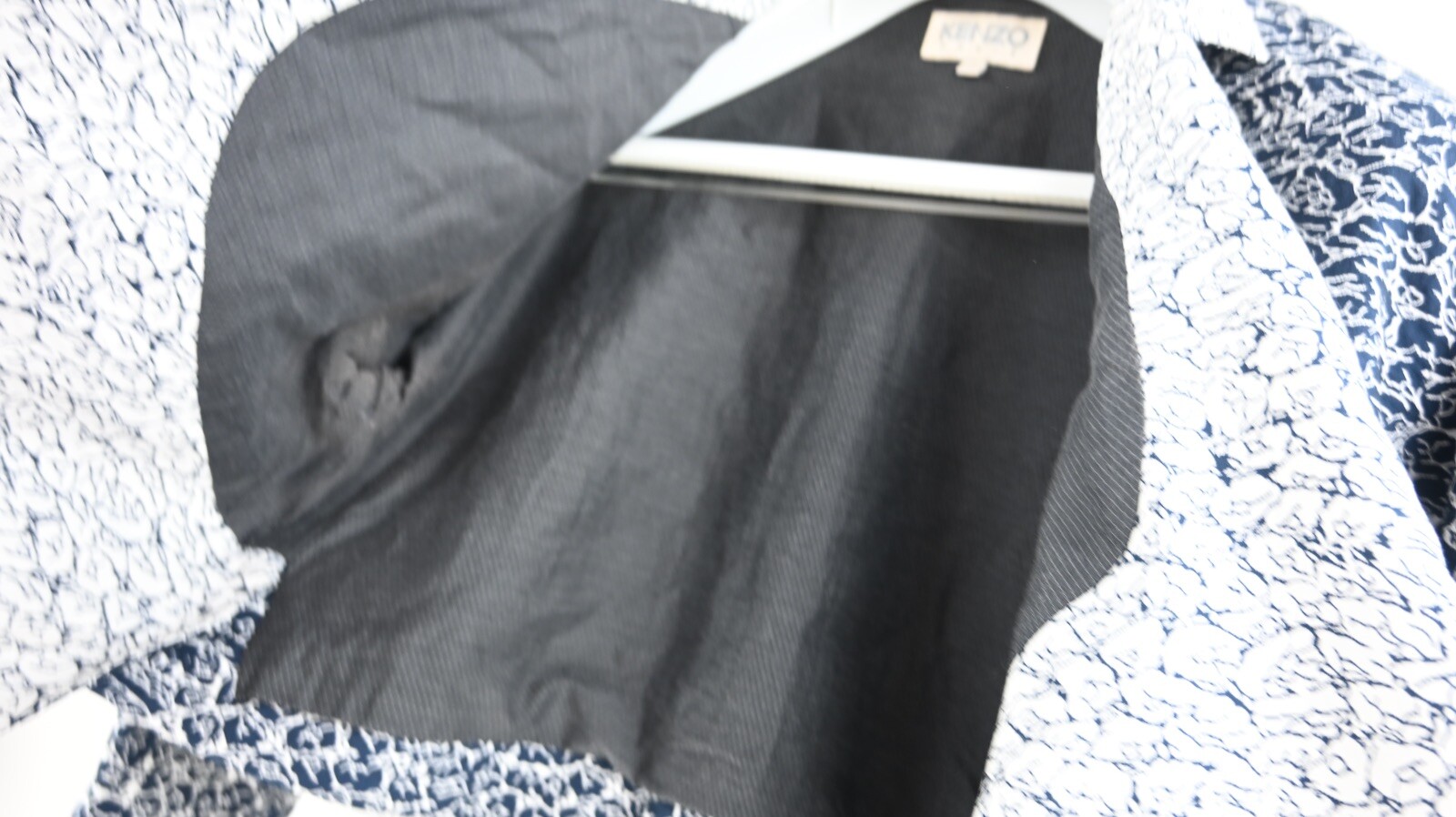 Vintage KENZO jacket in ink/white size EU38/UK10