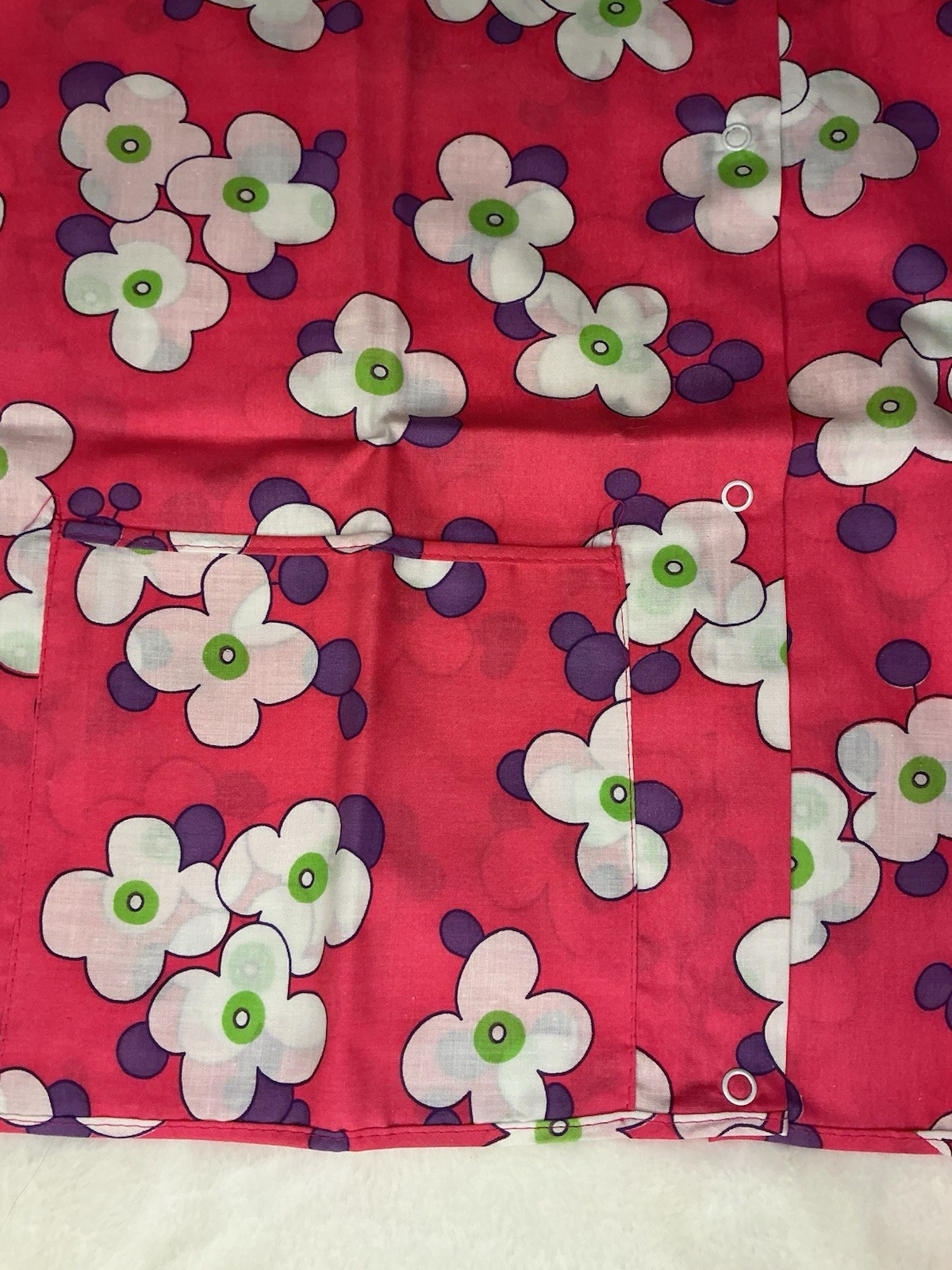 Fruit Of The Loom Vintage NOS Vibrant Floral Pink Wash & Wear Tank Medium