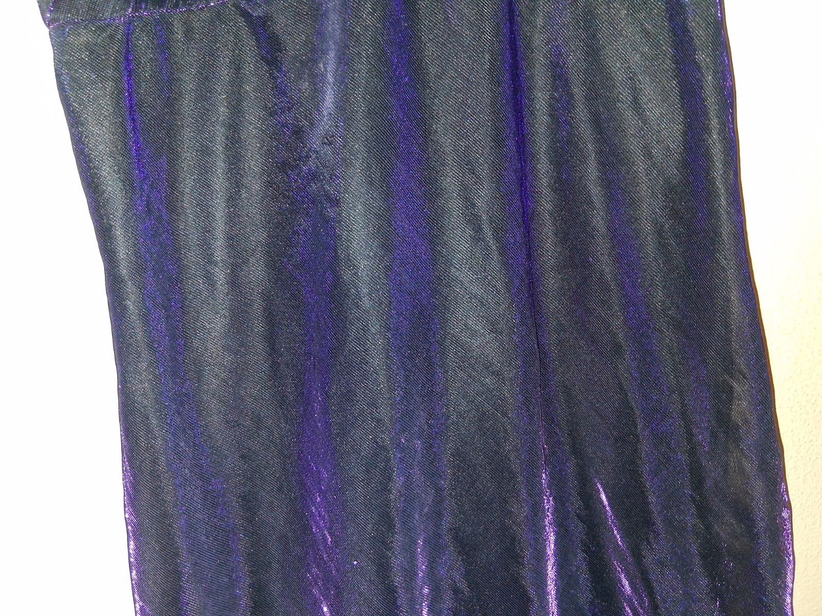 Vintage Gilligan O&rsquo;Malley Purple Sheer Metallic Babydoll Lingerie Size XL
