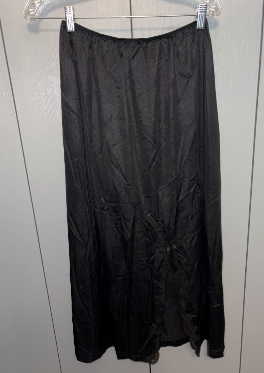 Sears X 33 35 Nylon Black Lace Formal Length The Doesn&rsquo;t Half Slip 321660 335