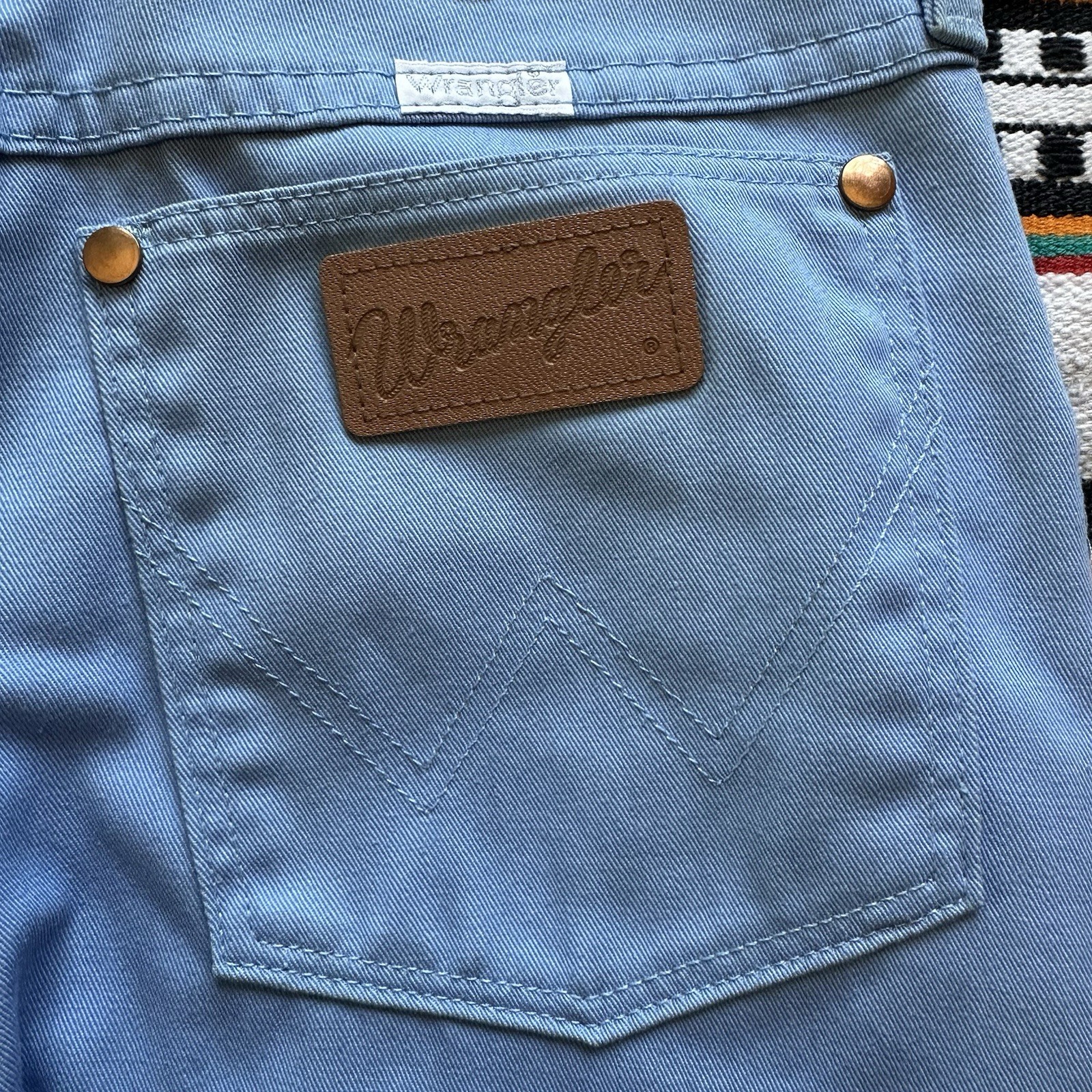 Vintage 60’s/70’s Wrangler Blue Sta-Prest Jeans. Women’s. Western. Rare. 26/33