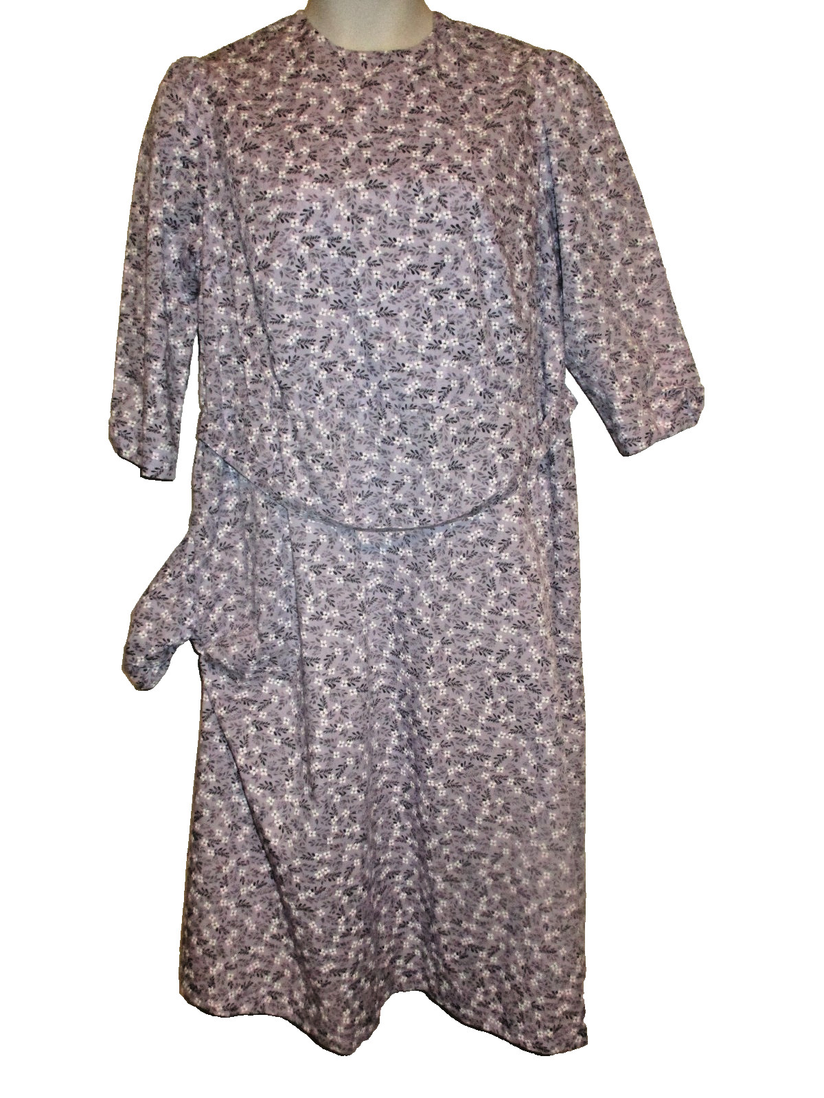 « Mennonite Handmade Modest Cape Dess Purple 46” Bust x 44” Waist x 48 Length »