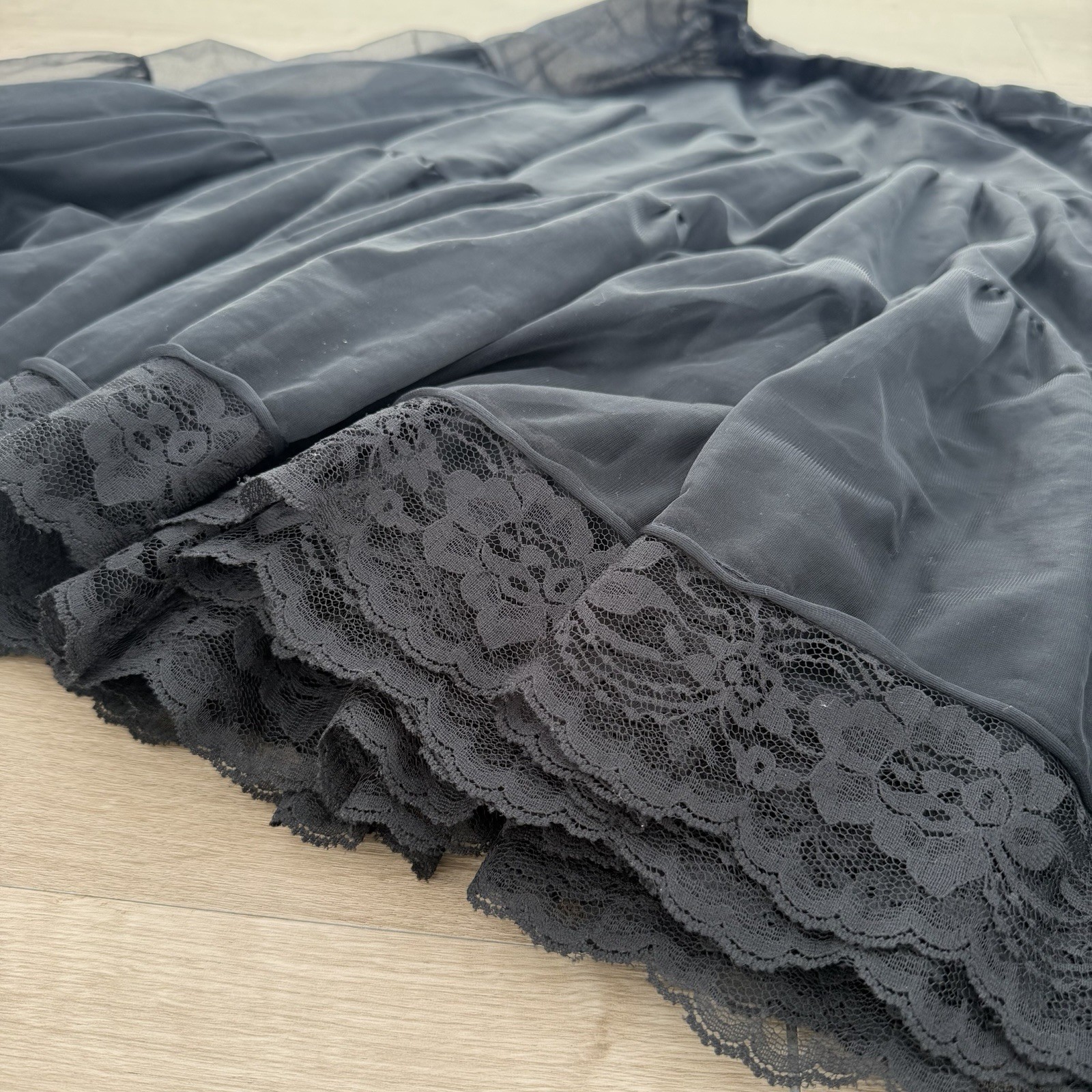 VTG Malco Modes Western Square Dance Lace Petticoat Crinoline Women’s Medium
