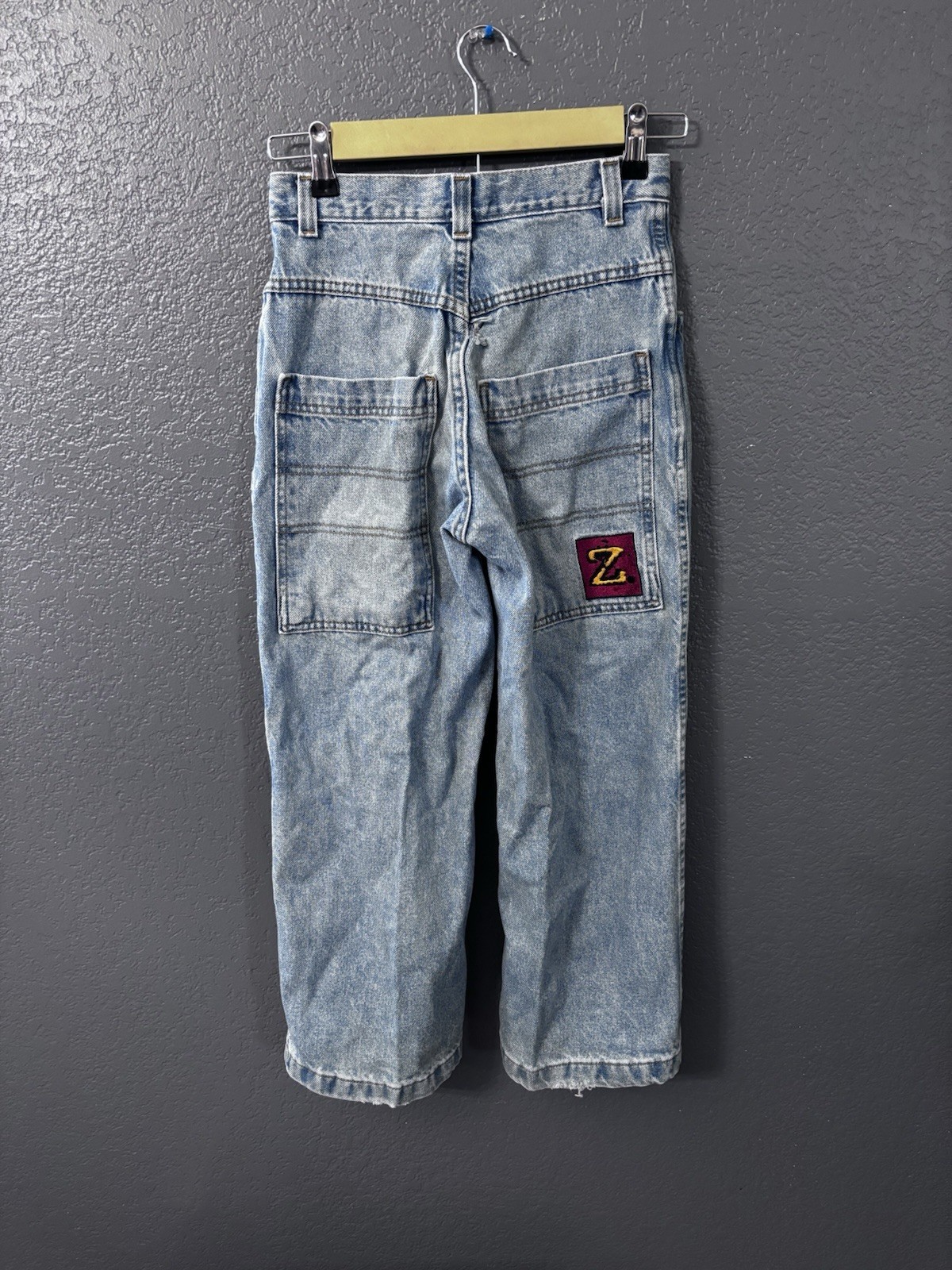 Vintage 90s 00s Zonz wide leg denim jeans high waist extra big pockets Jnco
