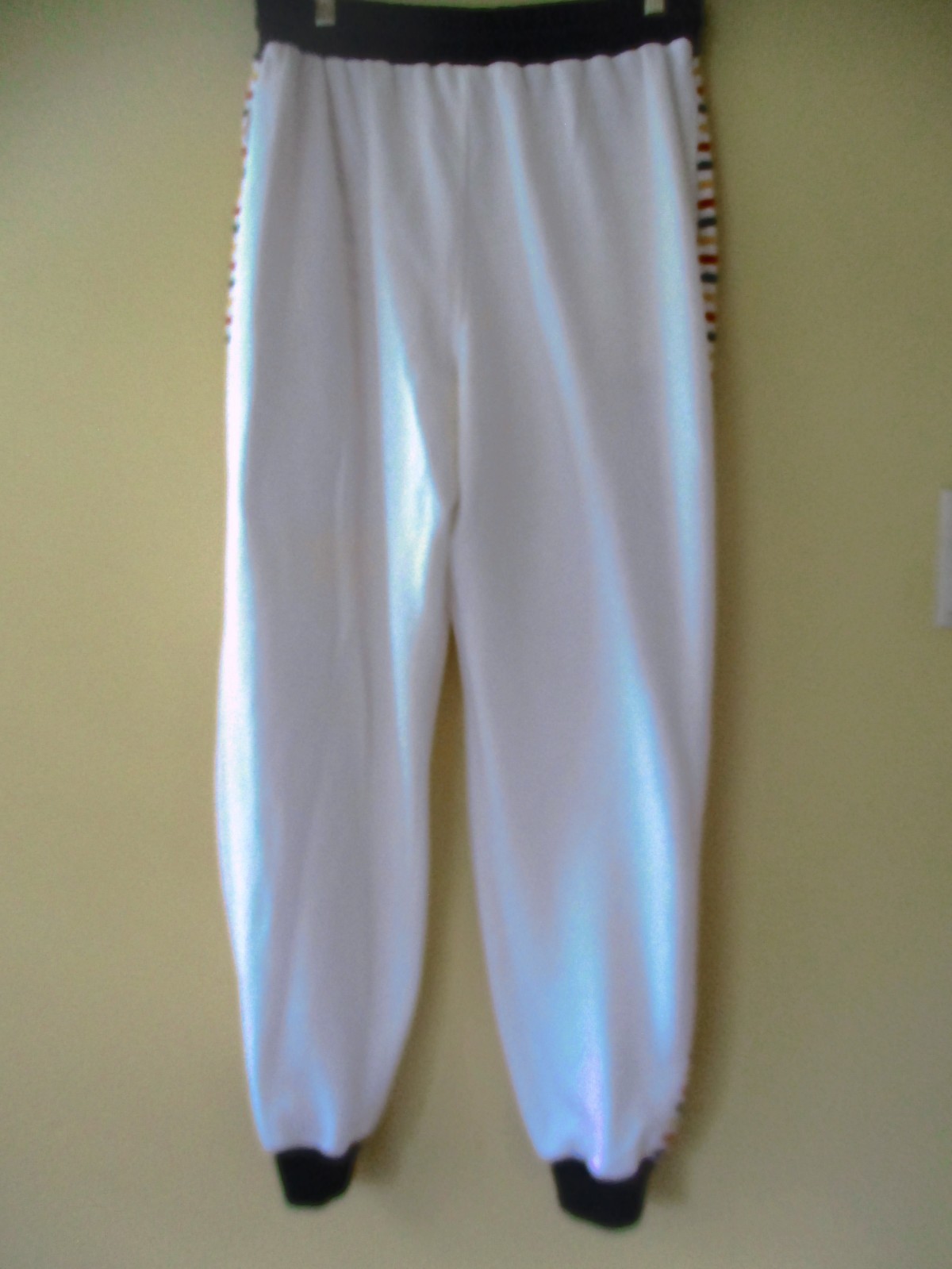 MONDI SPORTS J OGGER PANTS WHITE MULTICOLOR COTTON BLND SIZE 42 EU VINTAGE