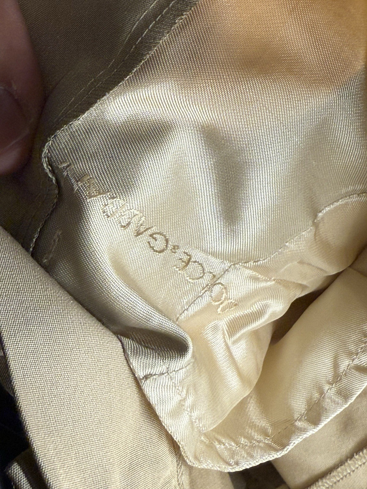 VTG Dolce & Gabbana Beige Virgin Wool Dress Pants IT 40 US 0/2 Italy D&G