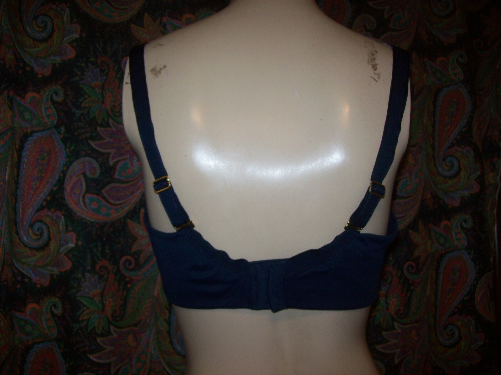 Soma Navy Blue Lace Cup Embraceable Balconette Unpadded Cup Bra 38DD