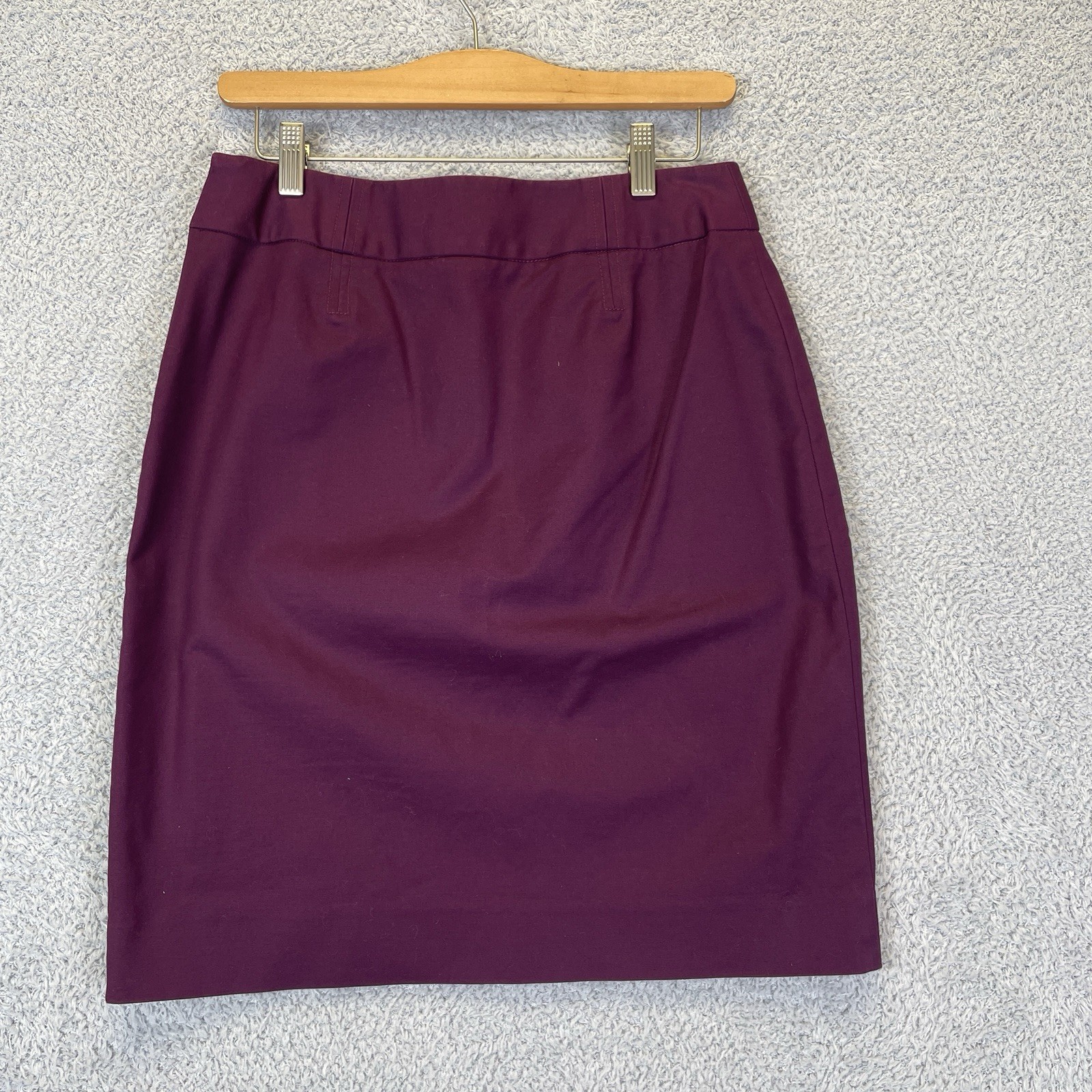 Vintage Pendleton Womens Purple Plum Cotton Skirt Suit Set Size 8 Academia