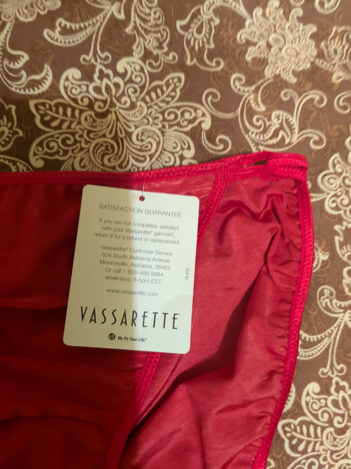 Vintage Vassarette Satin Double String Bikini Panties Size 7