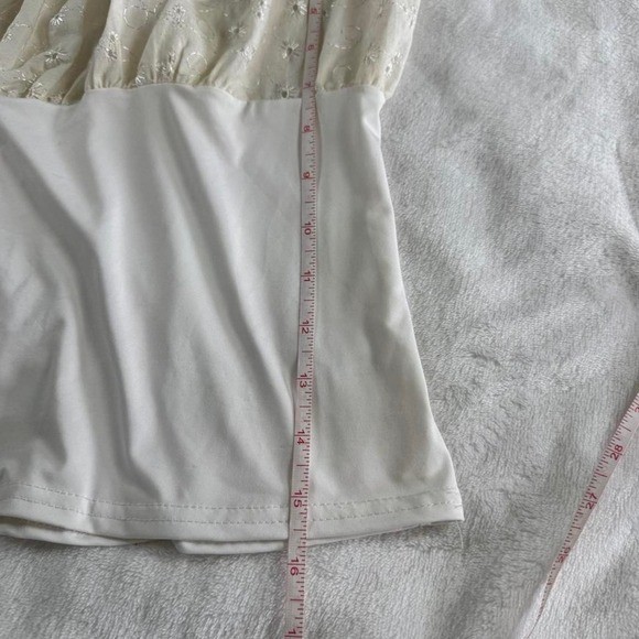 Masquerade Coquette cream white ruffle babydoll top y2k vintage boho renaissance