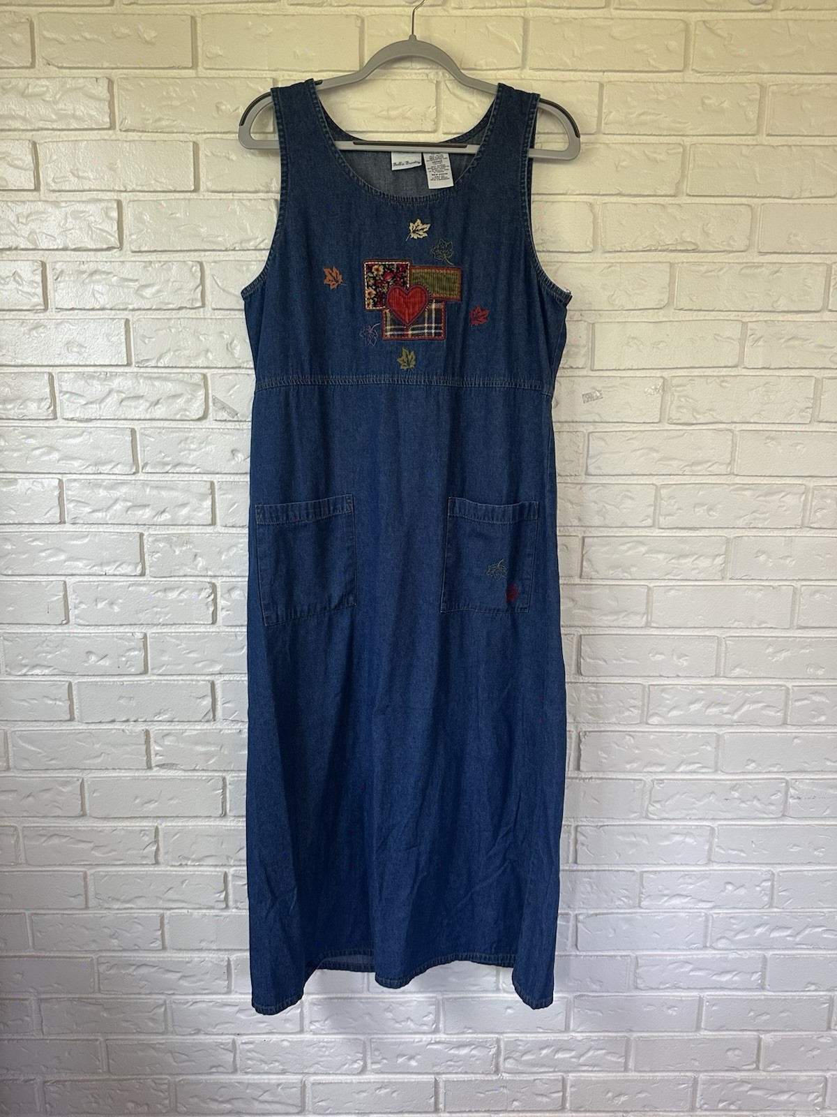Bobbie Brooks Women’s VTG 90s Denim Maxi Dress School Teacher Cottagecore