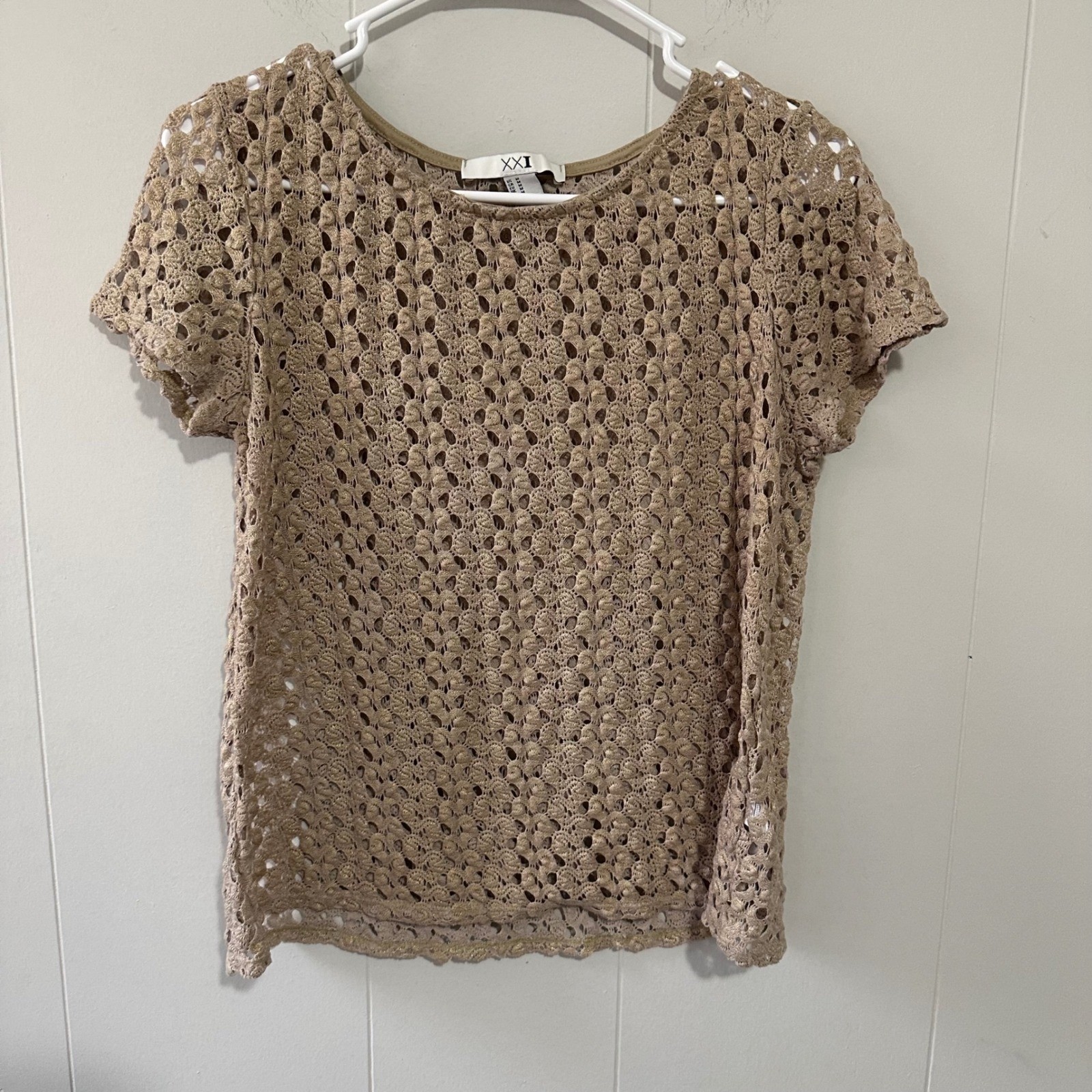 Vintage Forever 21 open knit top Size M