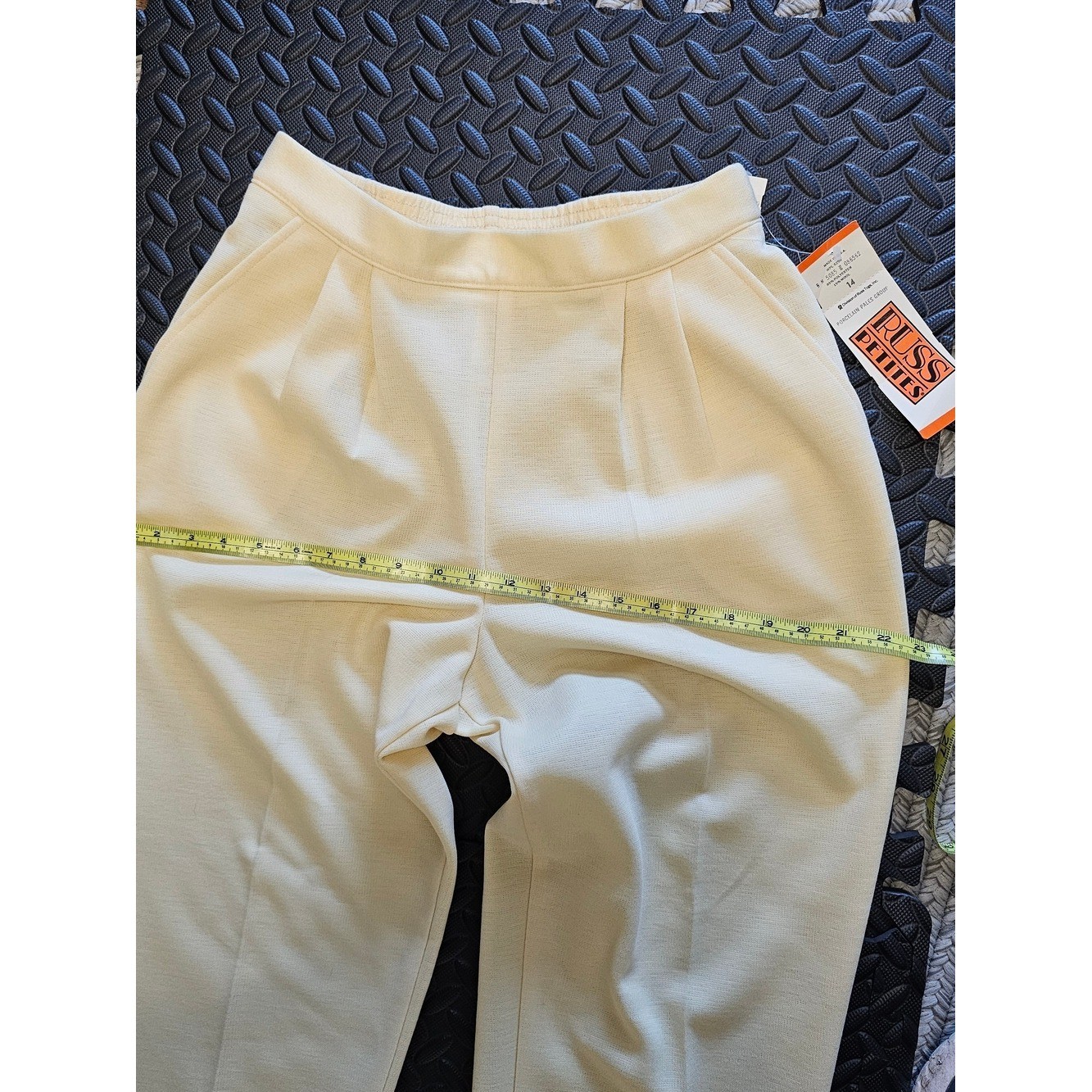 Russ Petites Vintage NWT suit jacket & slacks sunshine yellow 14p lightweight