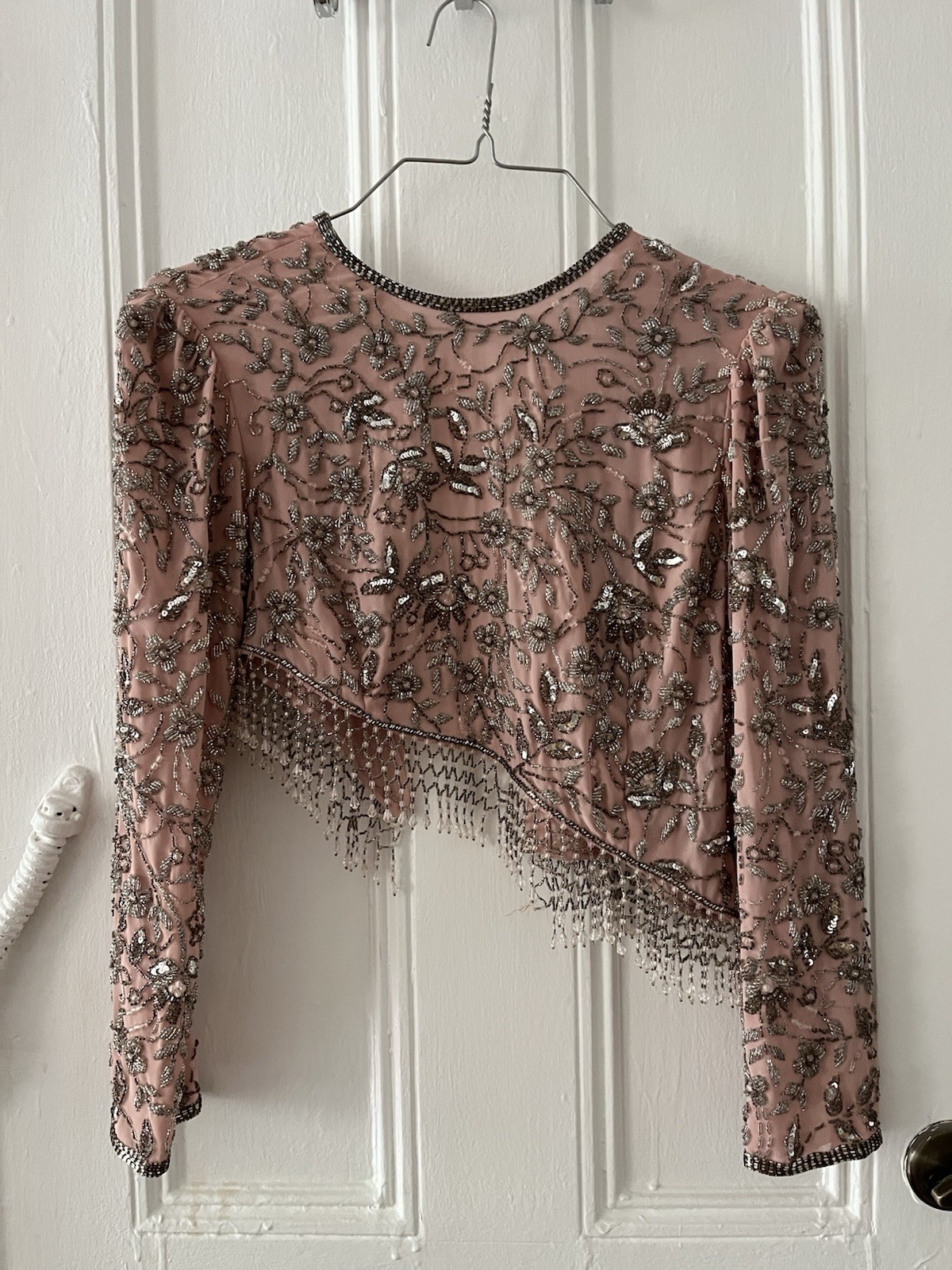 Vintage Jack Bryan Beaded Asymmetrical Top