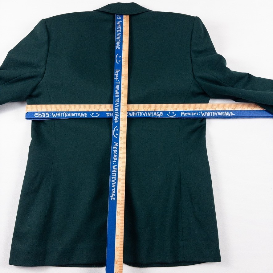 Pendleton Blazer Skirt Suit Womens 8P Green Virgin Wool Vintage Made in USA Suit