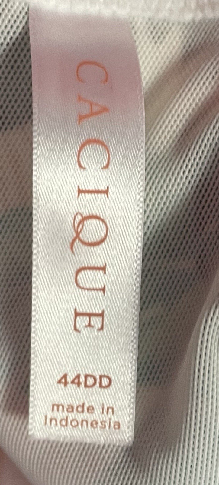 Cacique Lightly Lined T-Shirt Nylon Bra Womens 44DD NWT