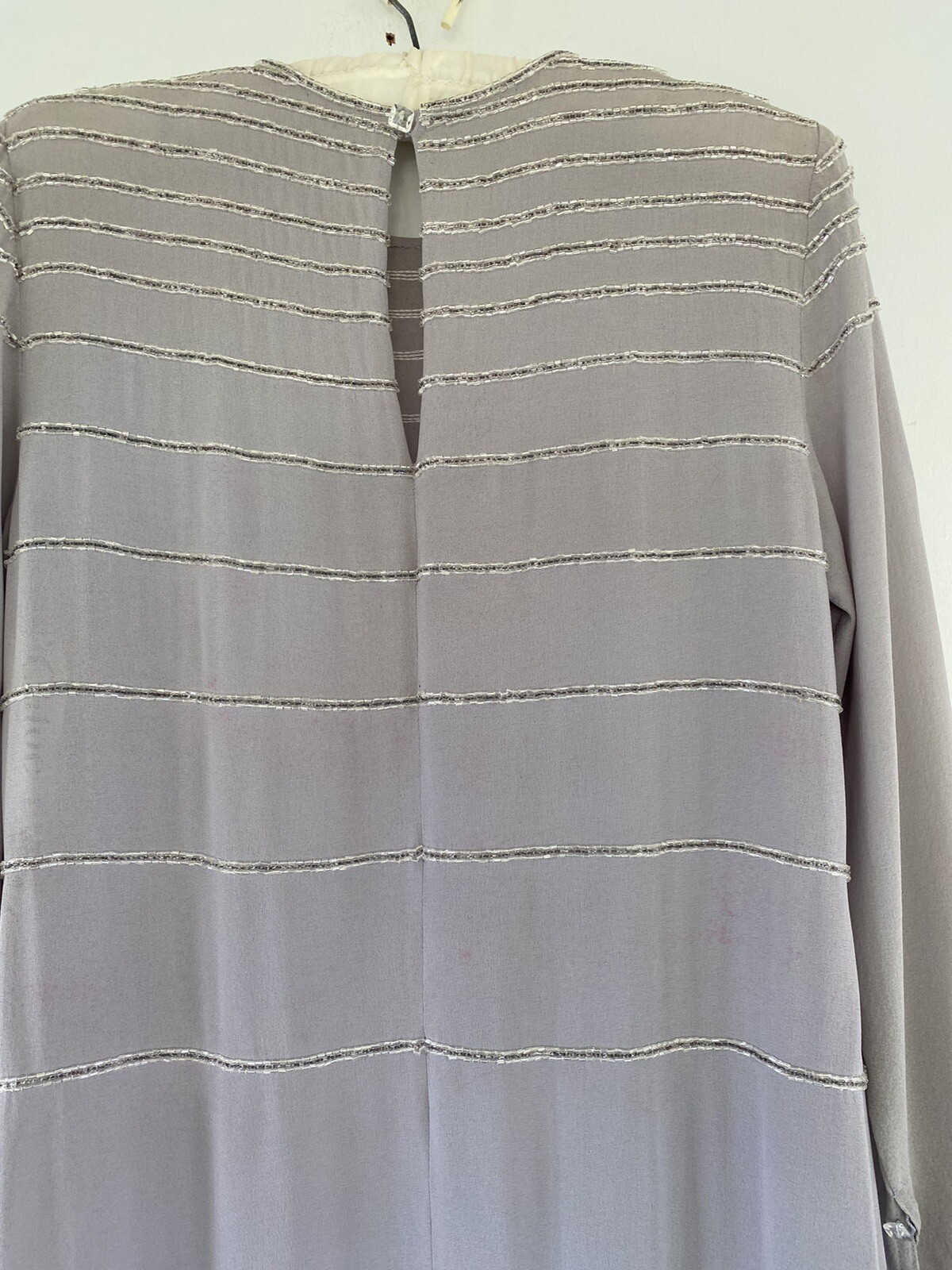Chloe Vintage 1980 Documented Beaded Silk Whimsigoth Fairy Core Dress