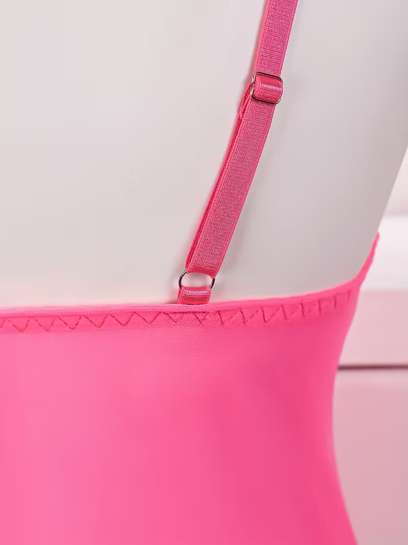 New-Sexy Pink Lingerie Bodysuit