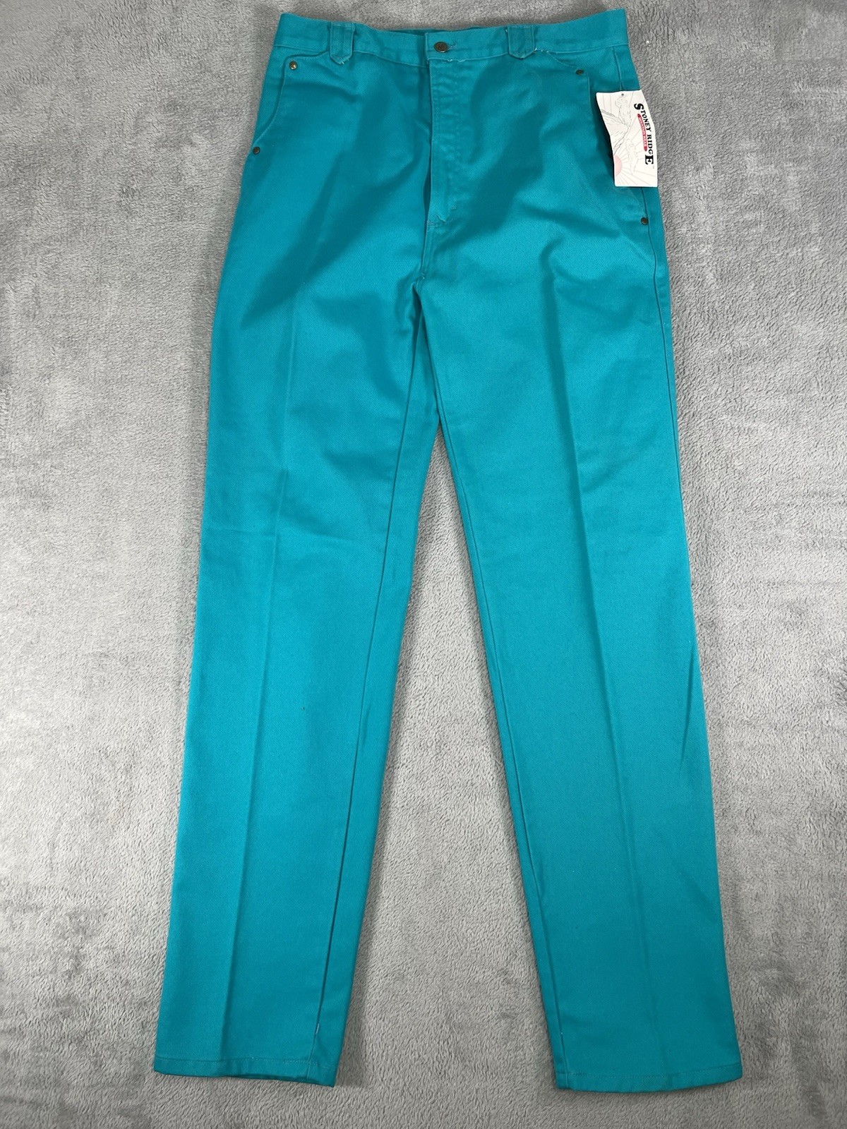 Vintage Stoney River Womens 17/18 Turquoise Bareback Western Jeans New With Tags