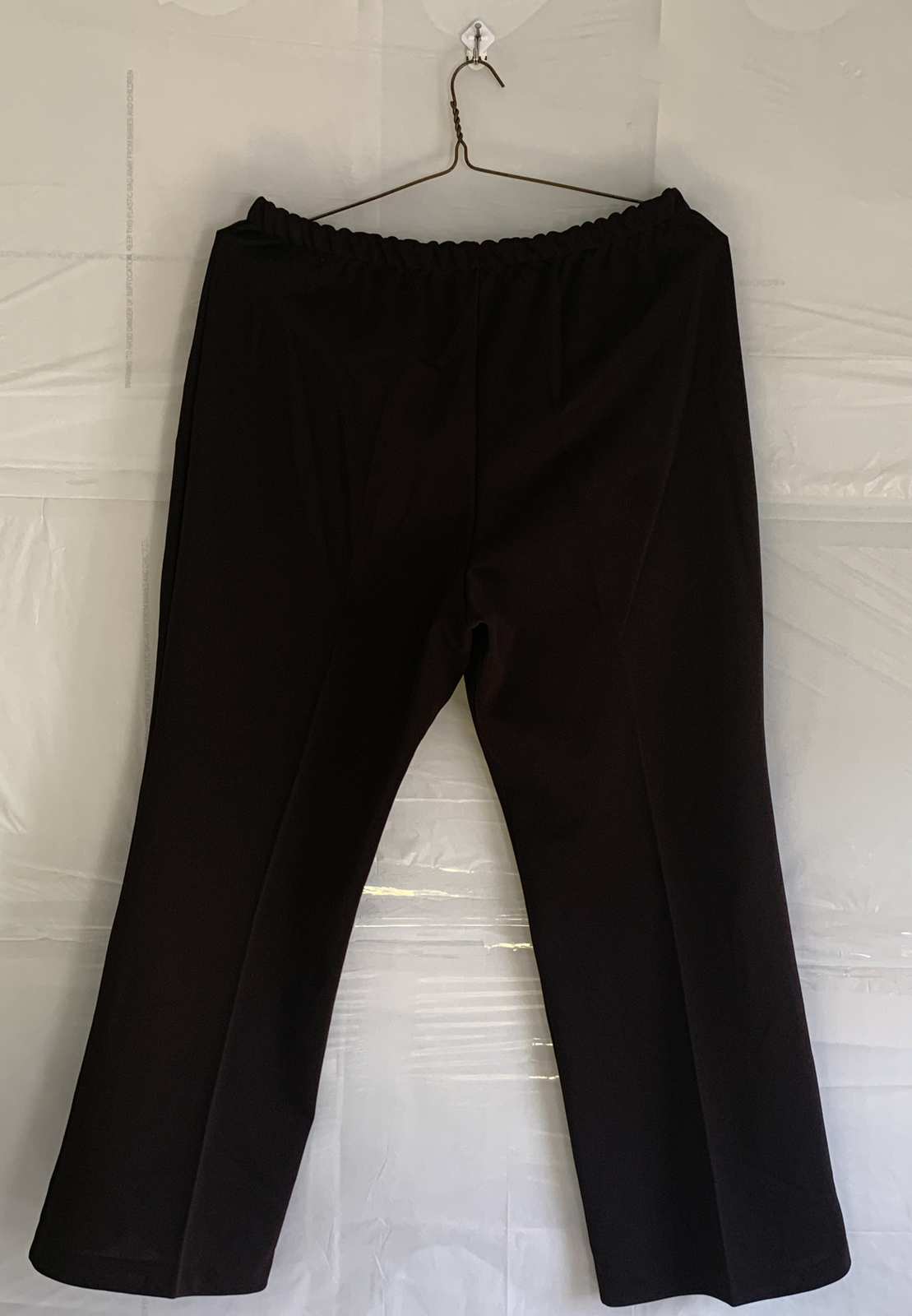 Single Stitch Elastic Women’s Straight Legs Pants Polyester Sz 22 1/2 70’S VTG