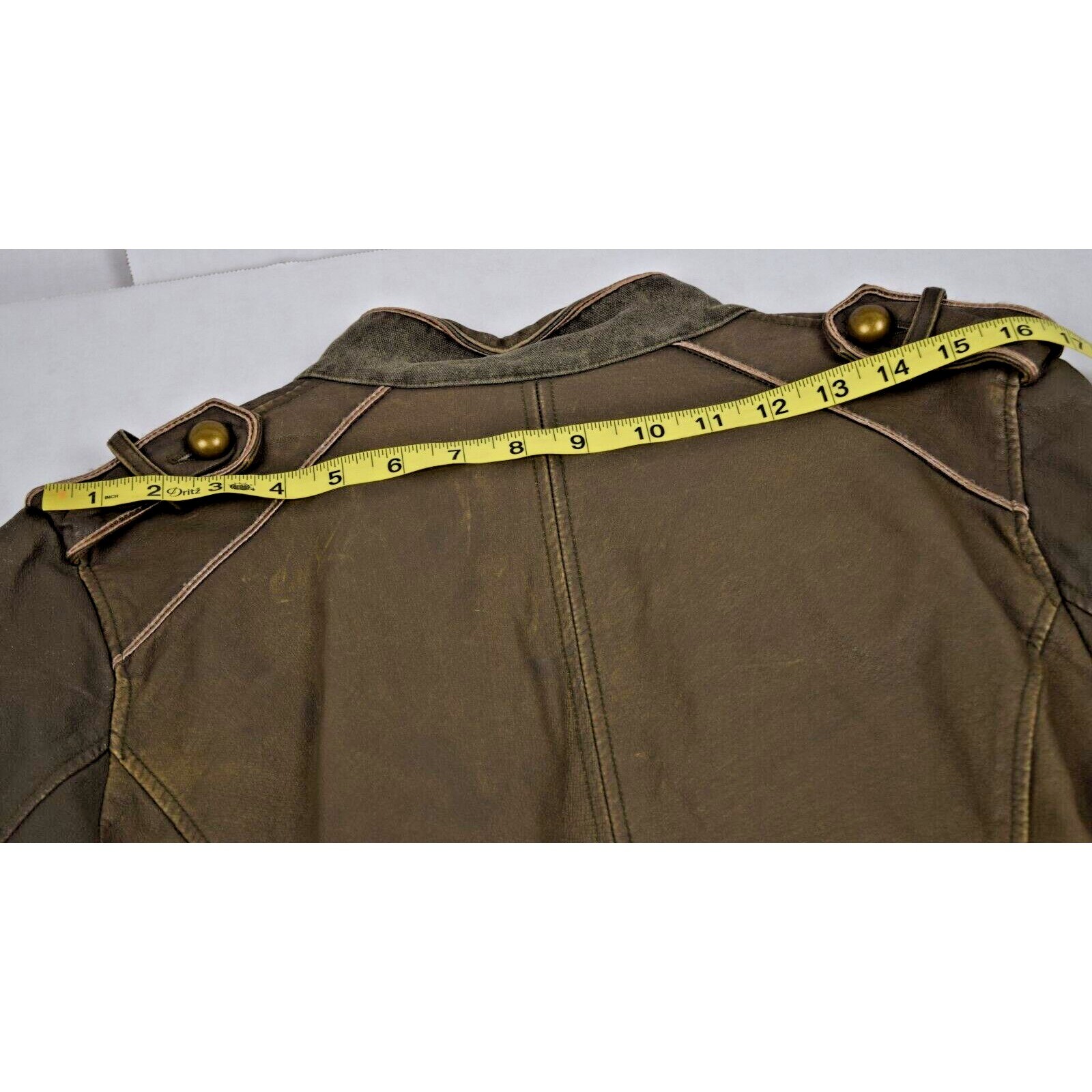 Vintage Wilsons Leather Jacket Size Size S 90s Cropped Military Style