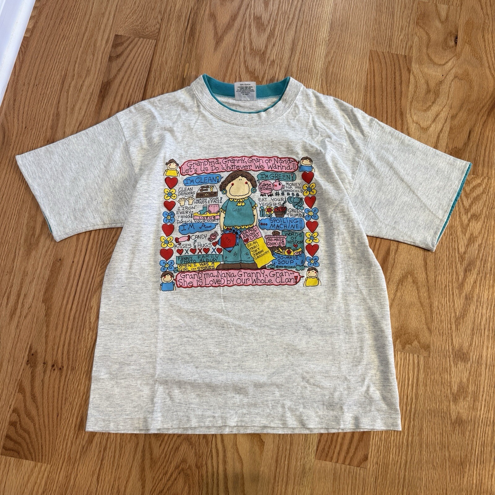 Vintage 1993 Grandma Humor Graphic T-shirt Screen Stars L USA Single Stitch