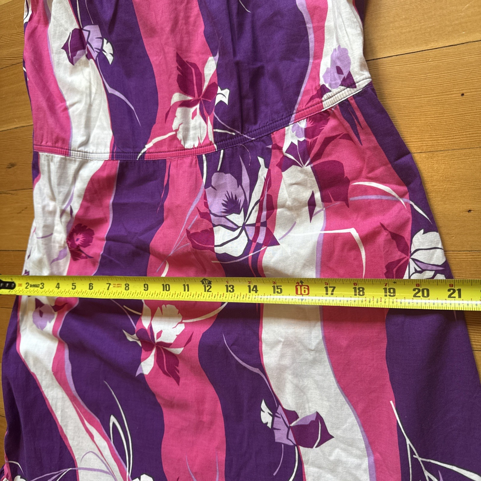 Vintage Hilo Hattie 1980’s Hawaiian Sundress Bandeau Top Shoulder Ties Cotton M
