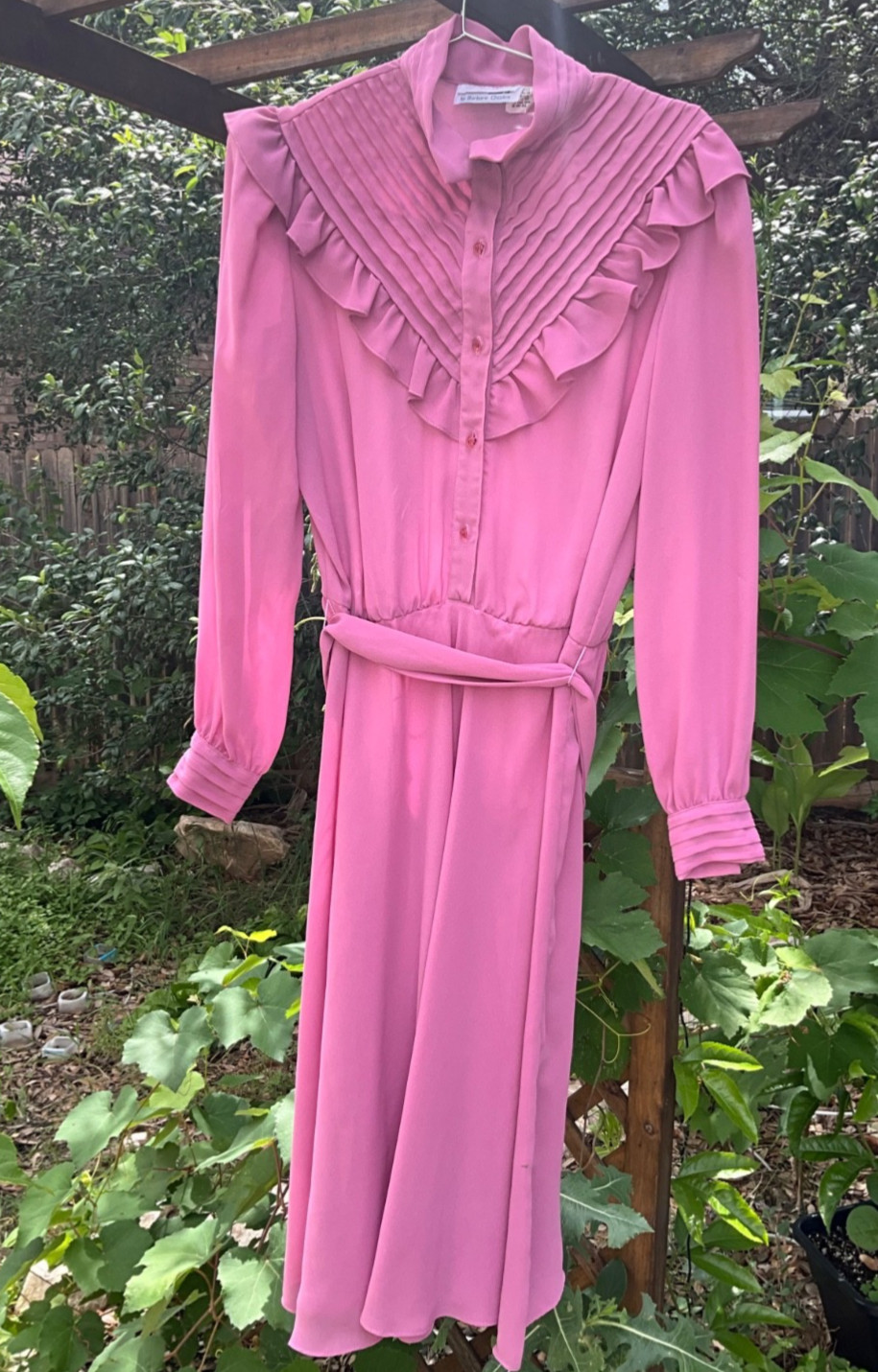 Vintage Pink Sakowitz Zizi by Barbara Chodos Dress
