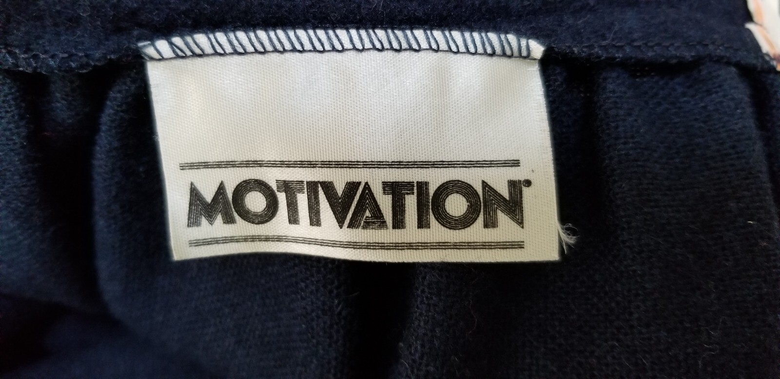 Vintage MOTIVATION Navy Blue Wool Blend Stripe Skirt – Waist 29 in. EUC