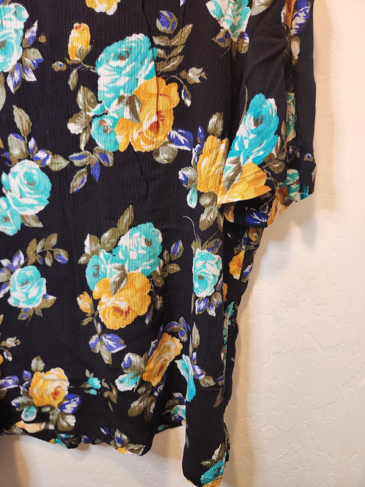 VTG 90s Kathie Lee Floral Button-Down Blouse Spring Summer Plus Size 26W