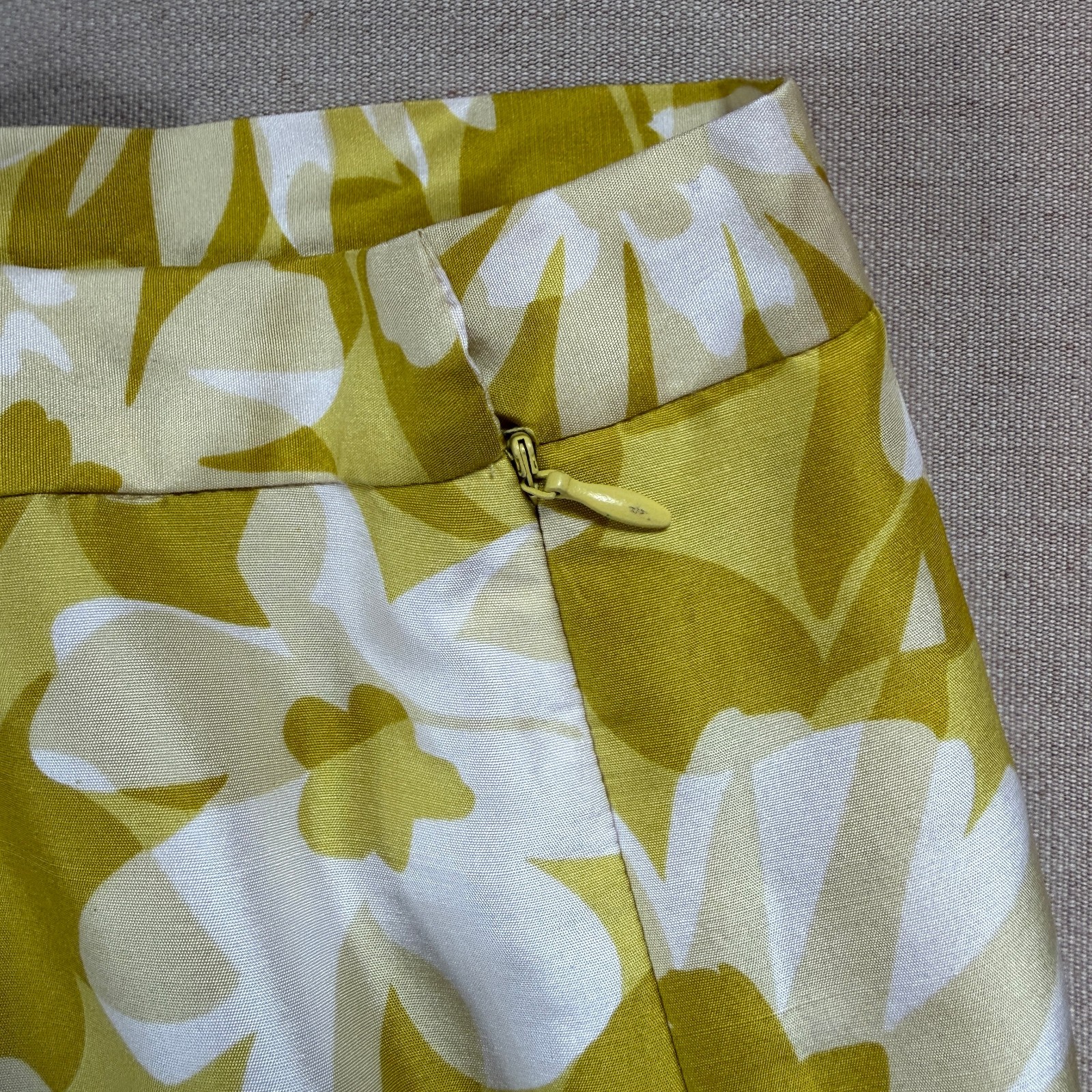 Vtg Robbie Bee Silk Sleeveless Solid Lime Blouse & Floral Pant Both SIZE 16