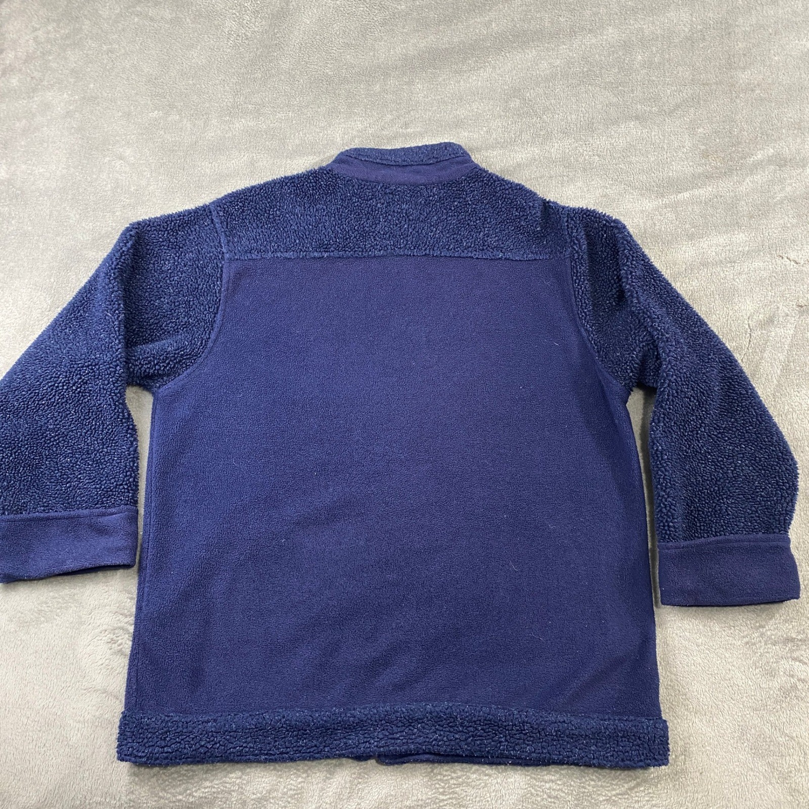VTG Northern Reflections Fleece Jacket Cabincore Navy Leaf Embroidery Full Zip