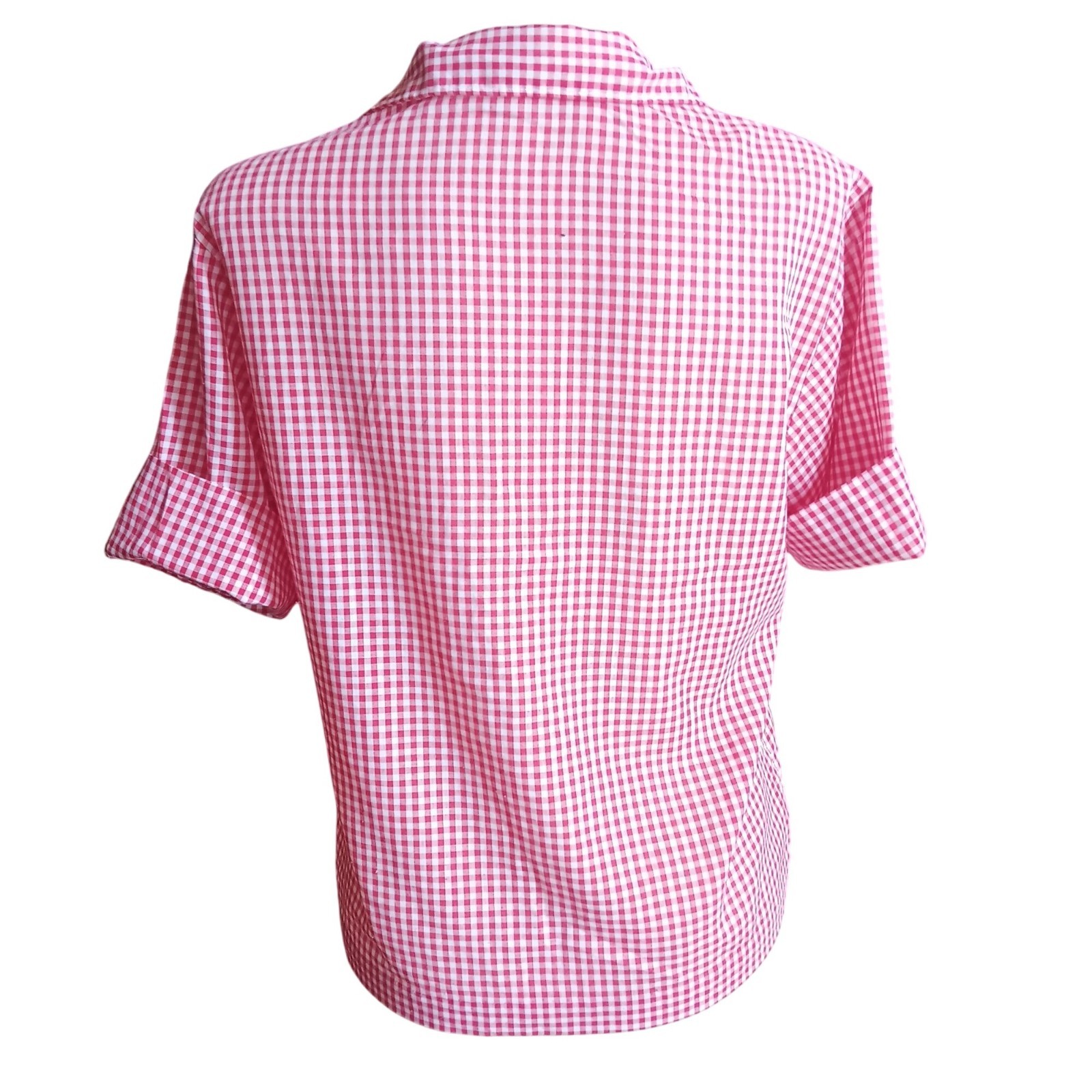 True Vintage Farm Chore Top Medium Red White Gingham 1960&rsquo;s Joyce Lane USA