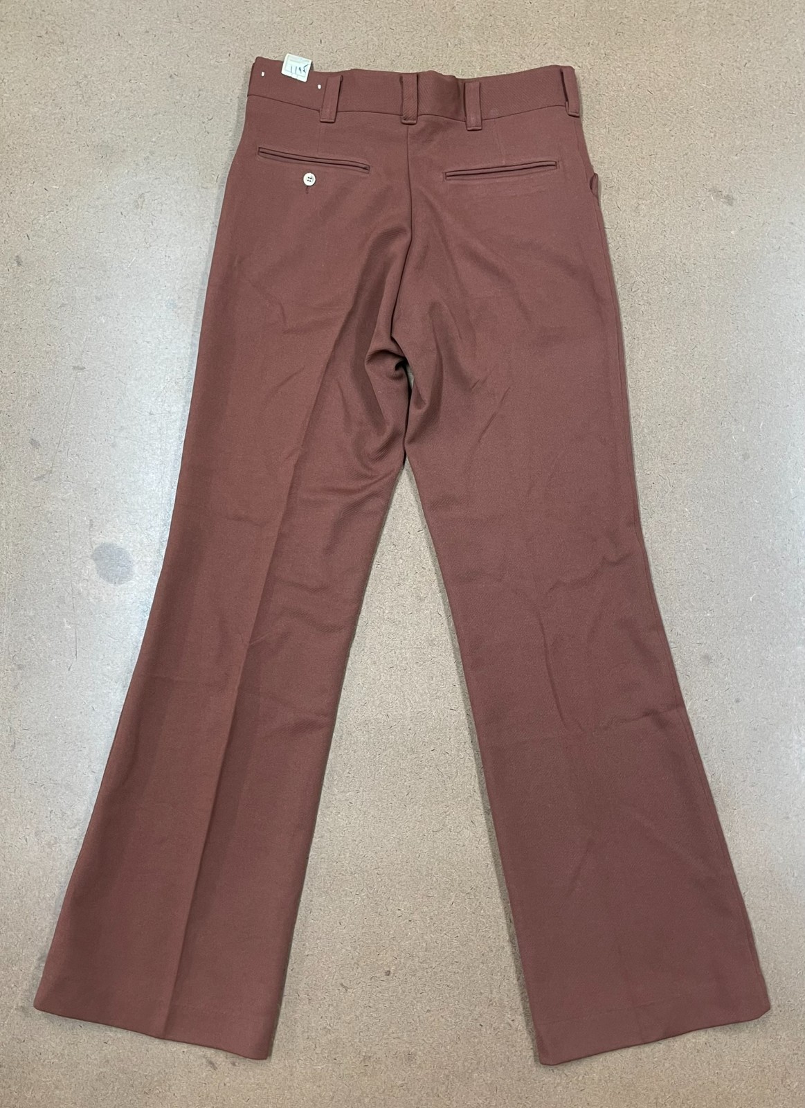 Vintage 70s Studio Pne Rust Brown High-Waisted Flare Leg Trousers