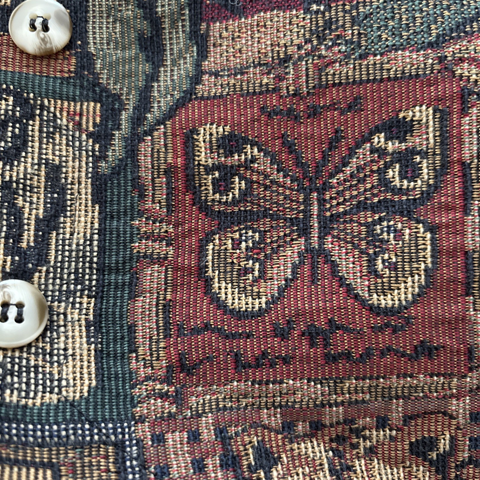 Vintage Tapestry Animal Print Pattern Boho Style Vest Women&rsquo;s XL | On The Verge