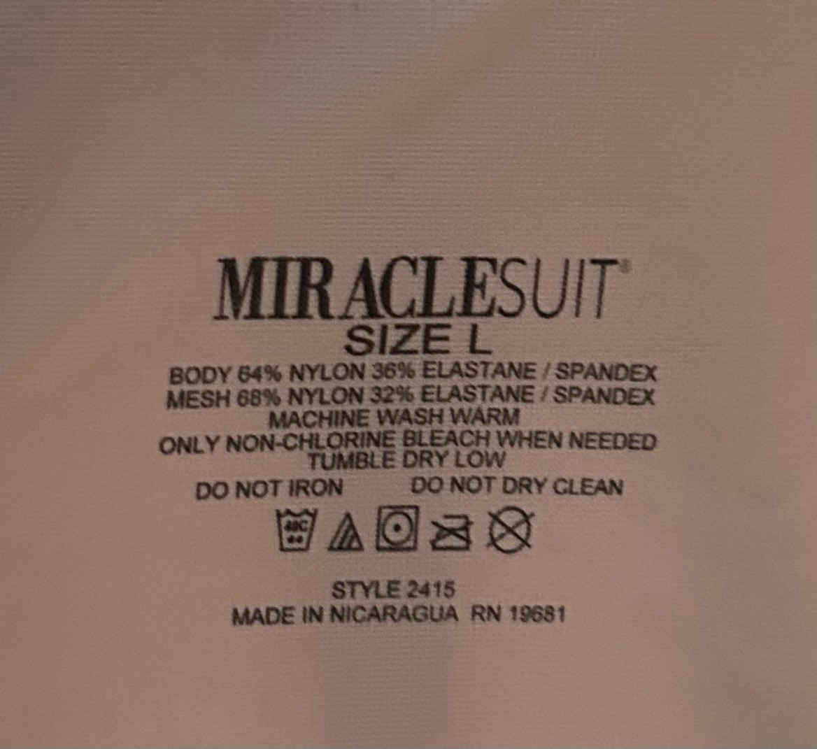 MIRACLESUIT Beige High Waisted Sheer Nylon Shaper Girdle Panties L NOS