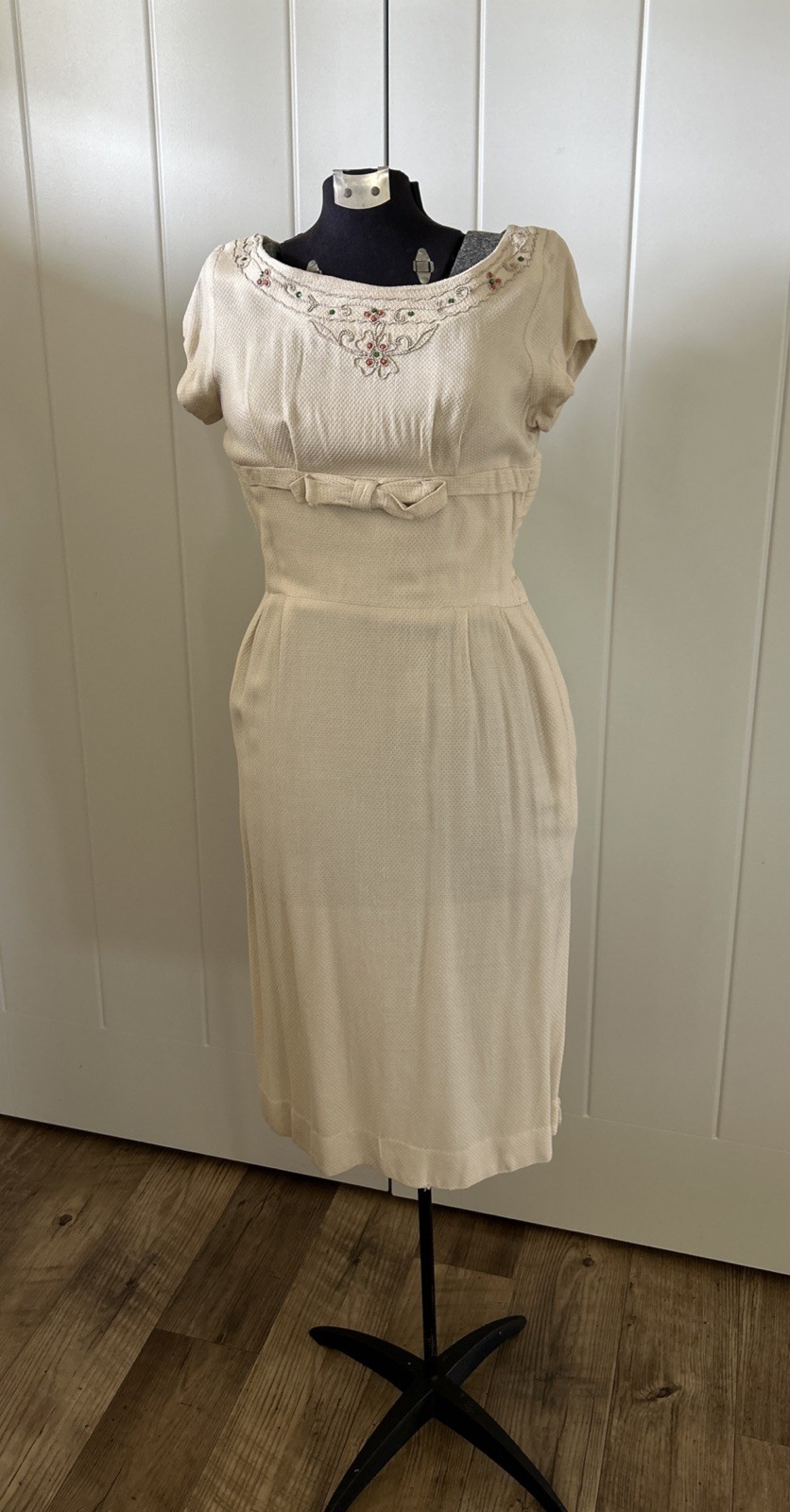 Vintage 1950’s Toni Todd Lightweight Wiggle Dress With Matching Jacket Needs Hem