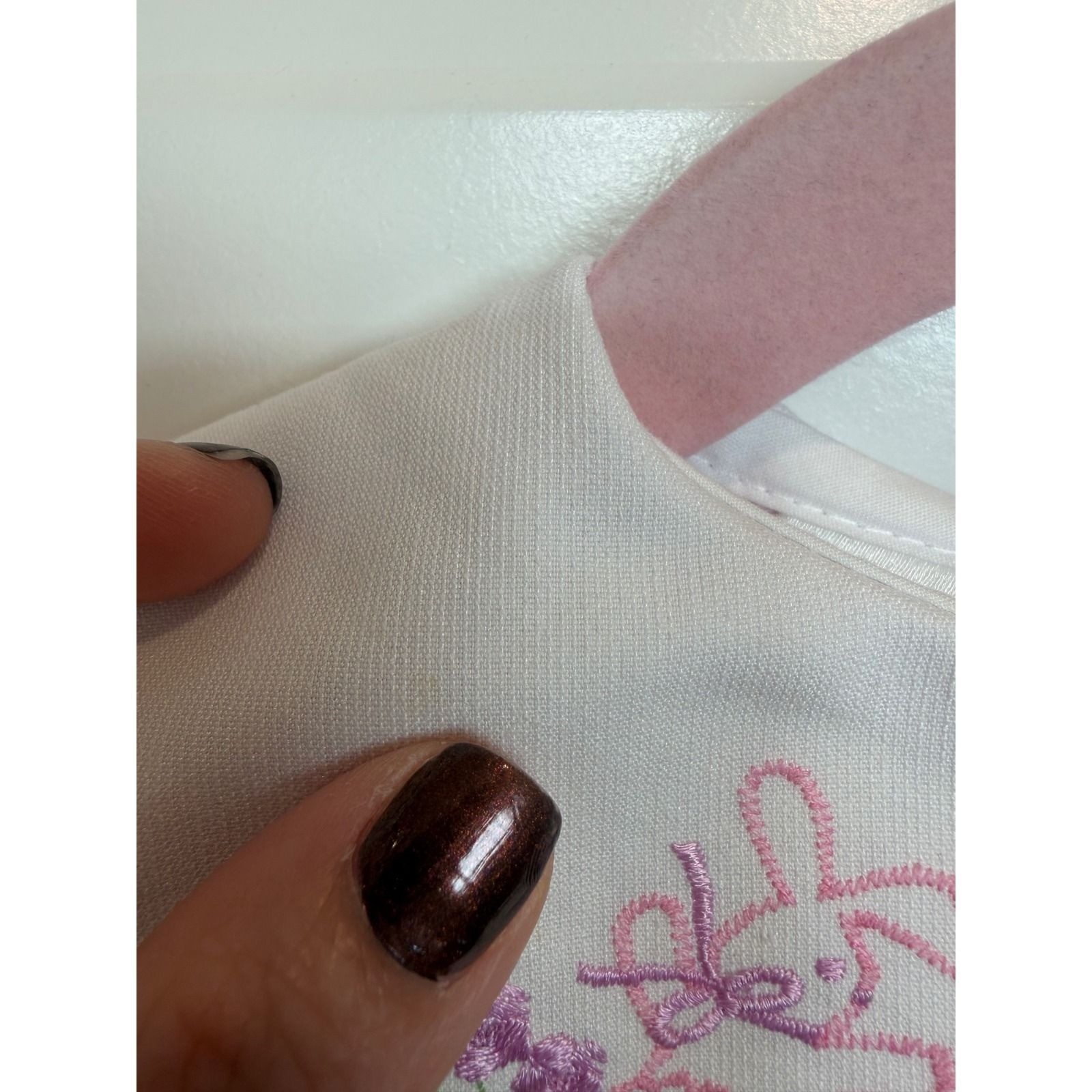 31. Vintage Joli Collection Pink Gingham Bunny Embroidered Bubble Romper 3/6M