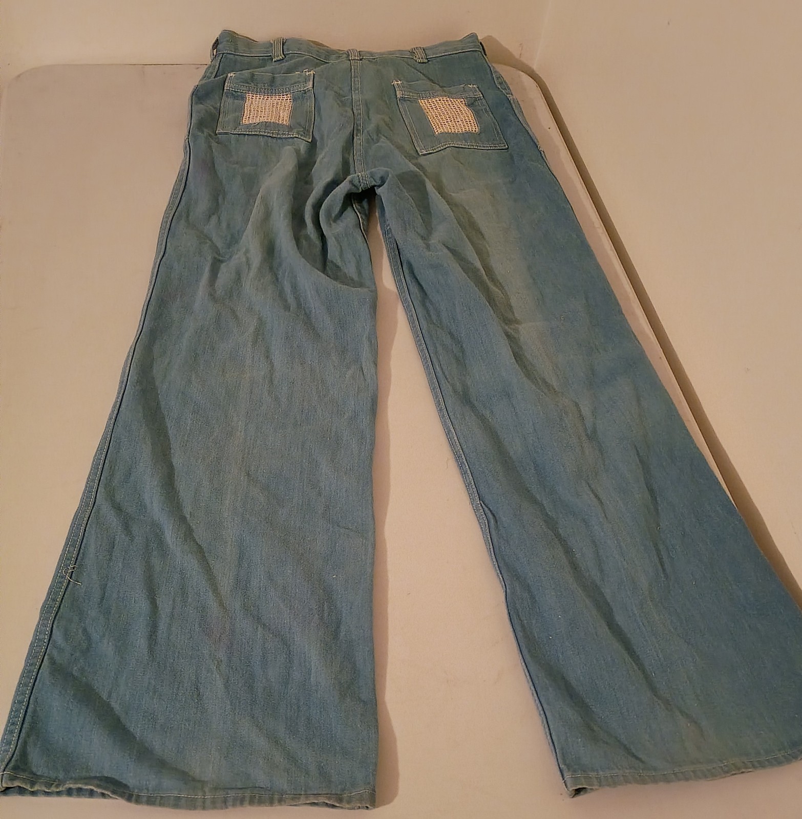 Vintage K-mart Denim Wideleg Jeans 100%cotton Bohemian Groovy Boho 1970s 13/14